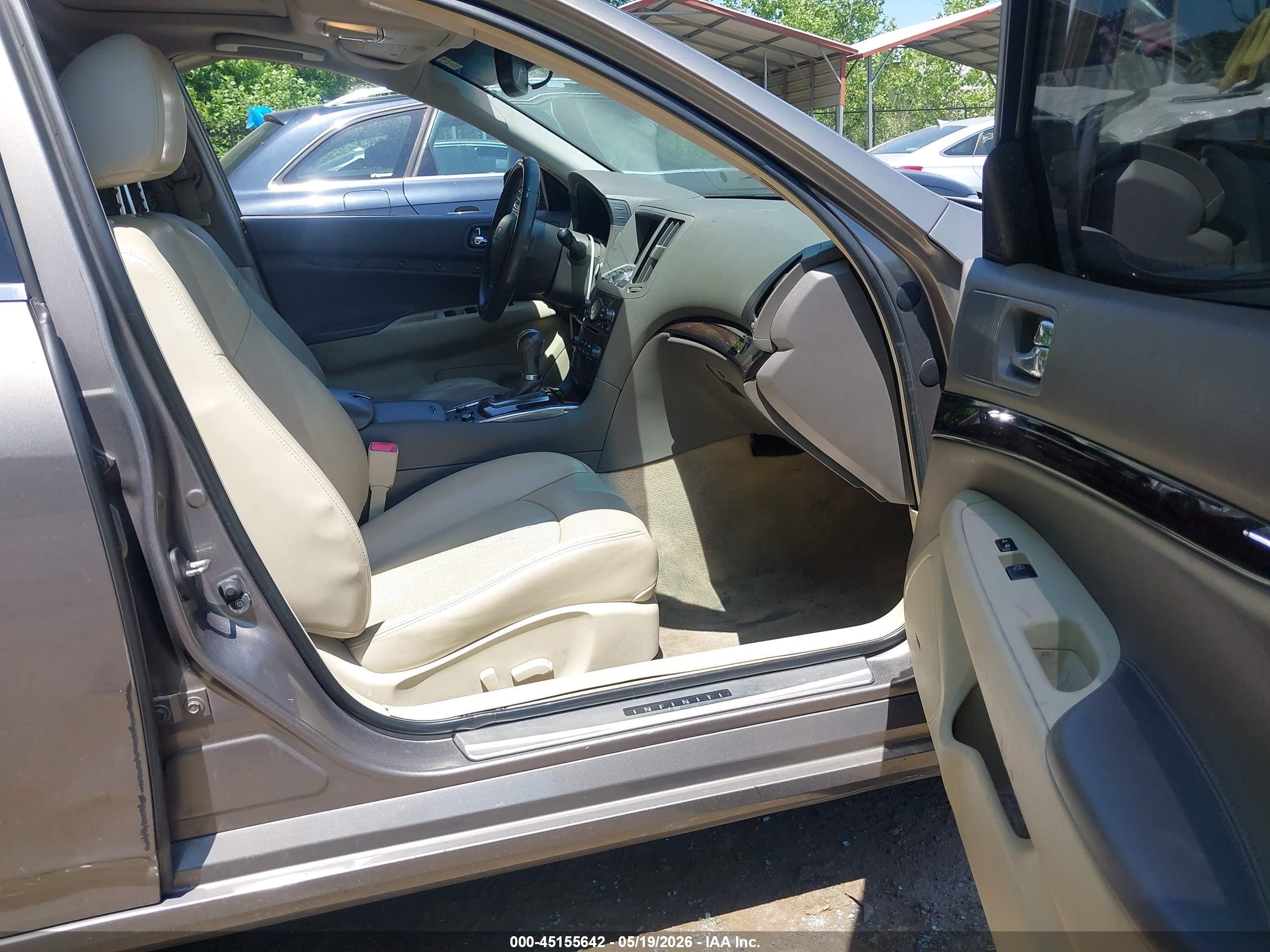 2012 Infiniti G37x   Gray vin: JN1CV6AR3CM678952
