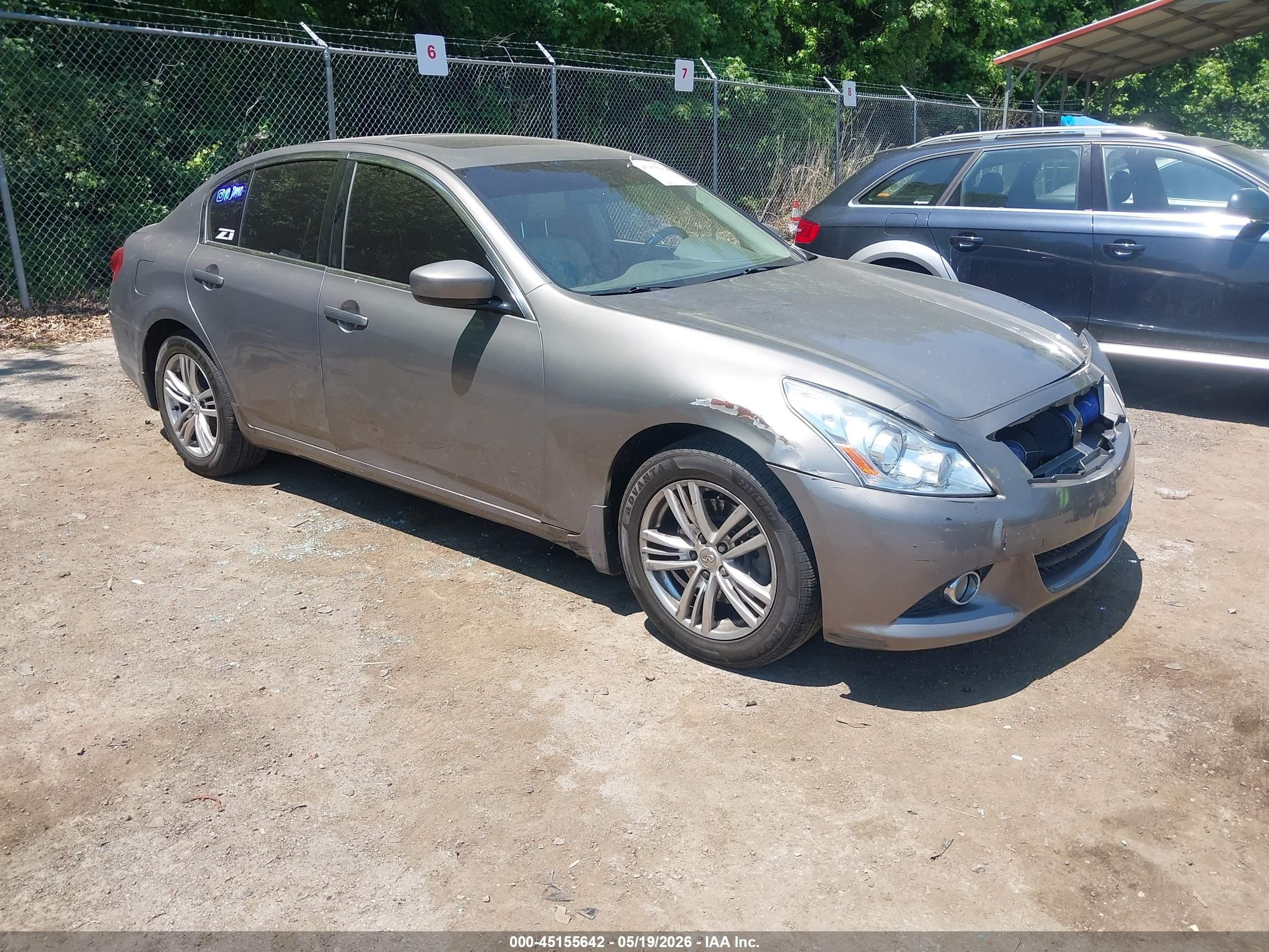 2012 Infiniti G37x   Серый vin: JN1CV6AR3CM678952