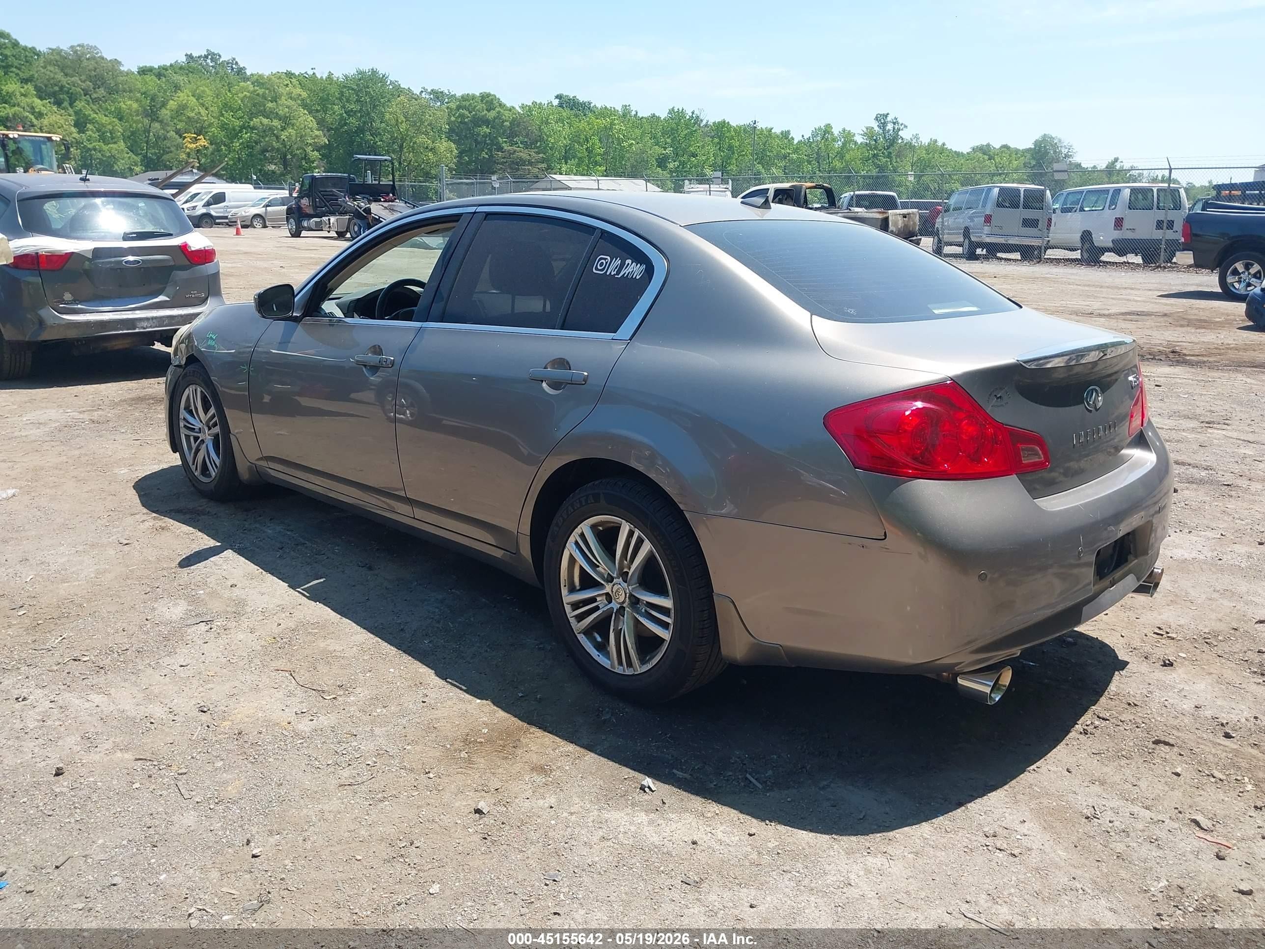 2012 Infiniti G37x   Gray vin: JN1CV6AR3CM678952