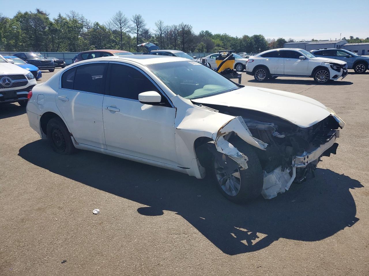2012 Infiniti G37 Sedan X White vin: JN1CV6AR3CM971637