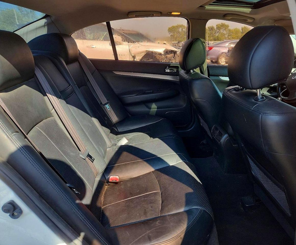 2013 Infiniti G37 Sedan X White vin: JN1CV6AR3DM353042