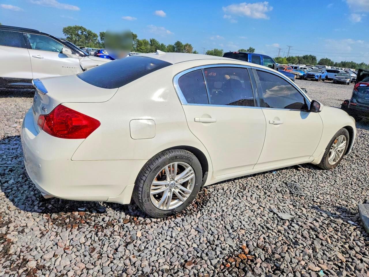 2013 Infiniti G37 Sedan X White vin: JN1CV6AR3DM353042