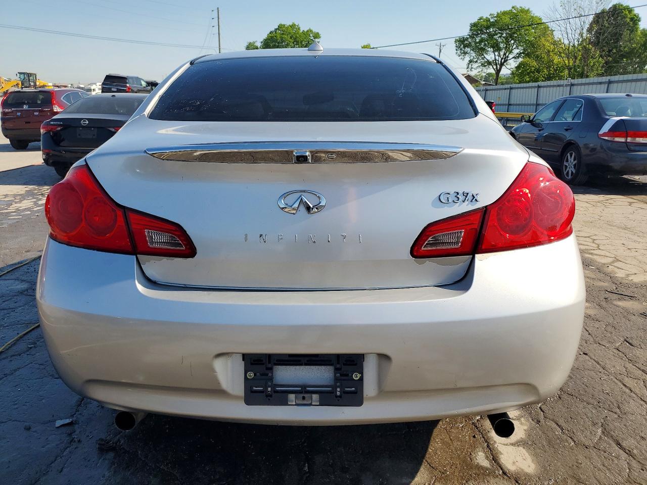 2013 Infiniti G37 Sedan X Silver vin: JN1CV6AR3DM357138