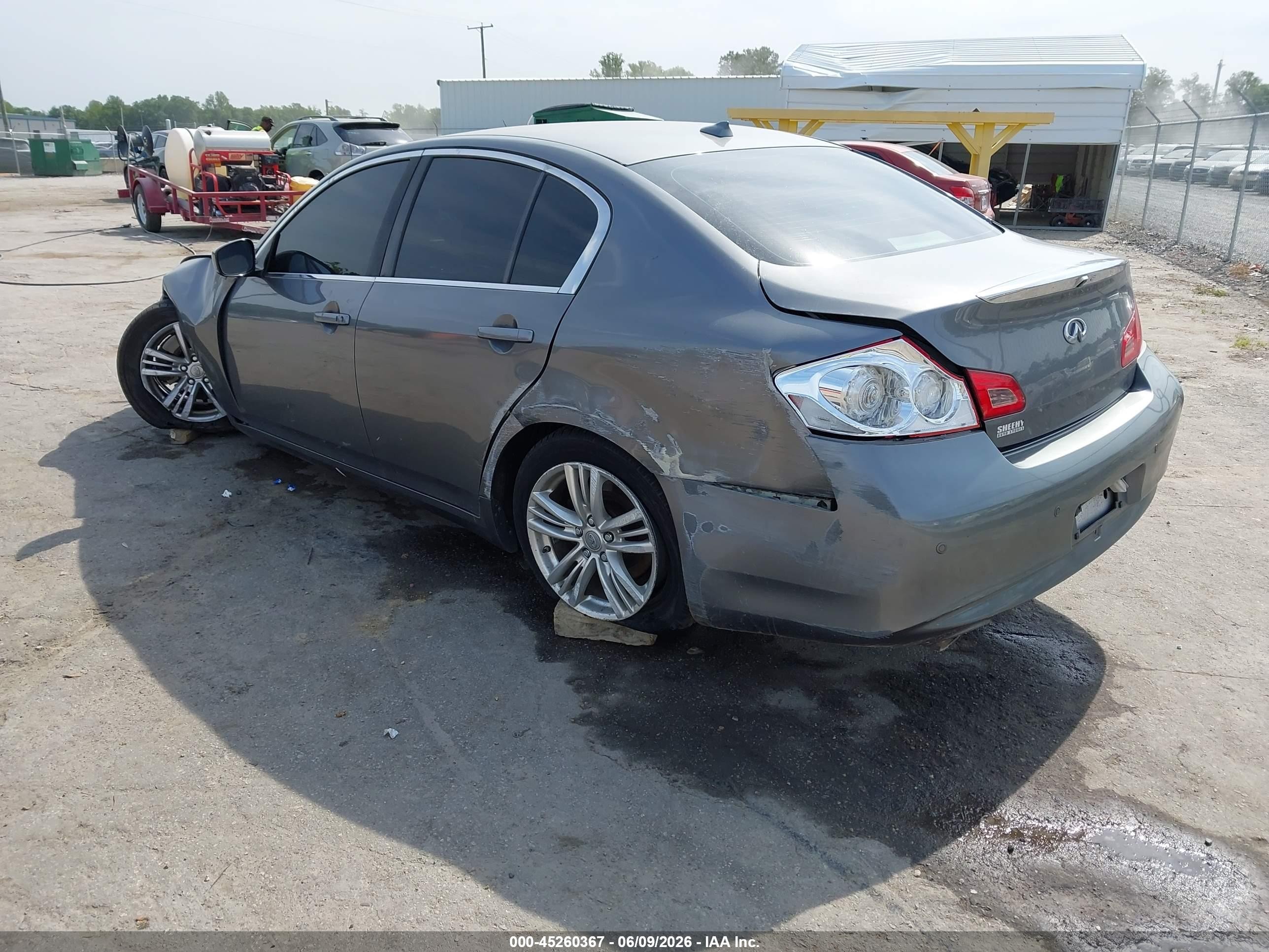 2013 Infiniti G37x   Gray vin: JN1CV6AR3DM357379