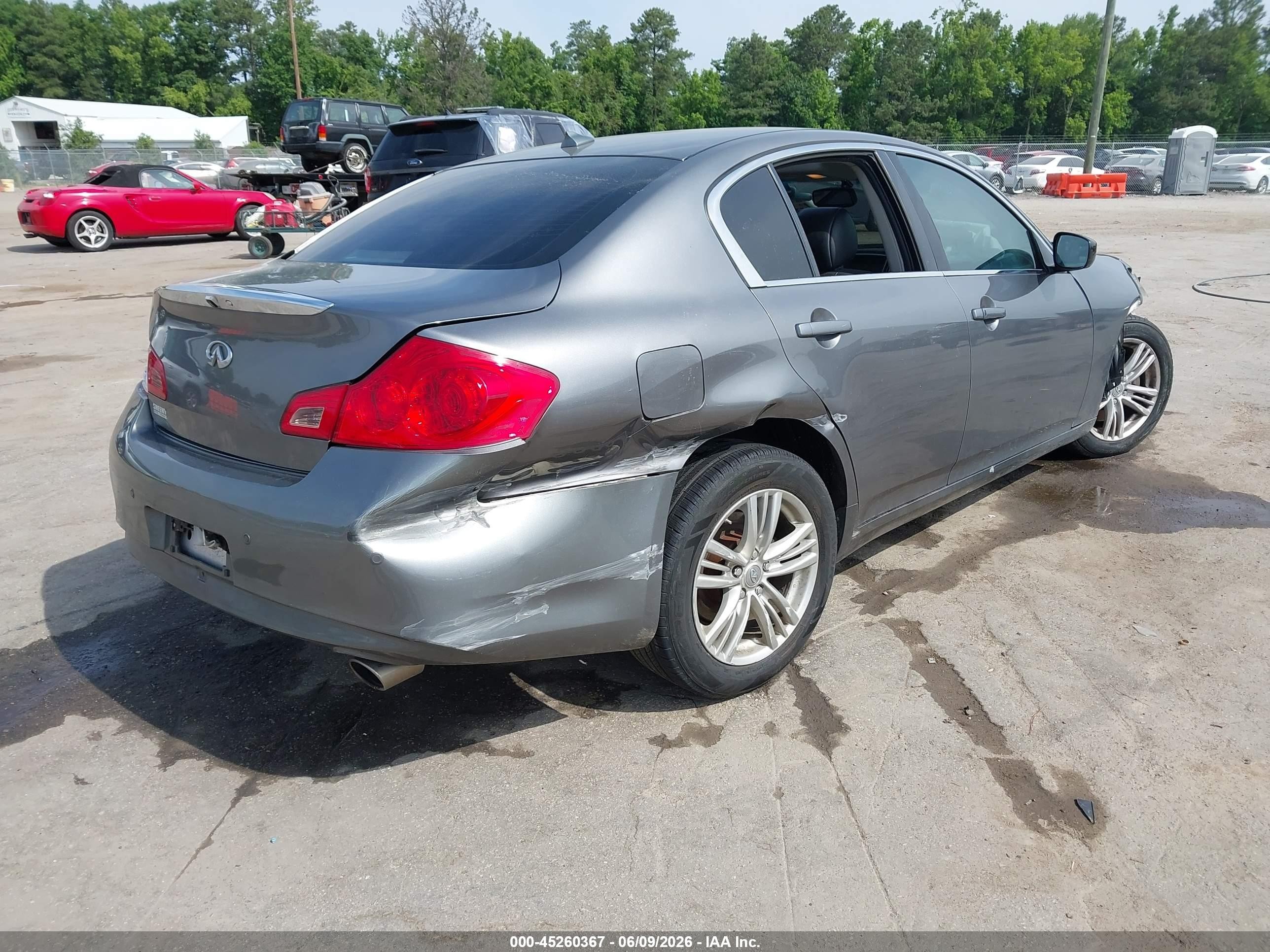 2013 Infiniti G37x   Gray vin: JN1CV6AR3DM357379