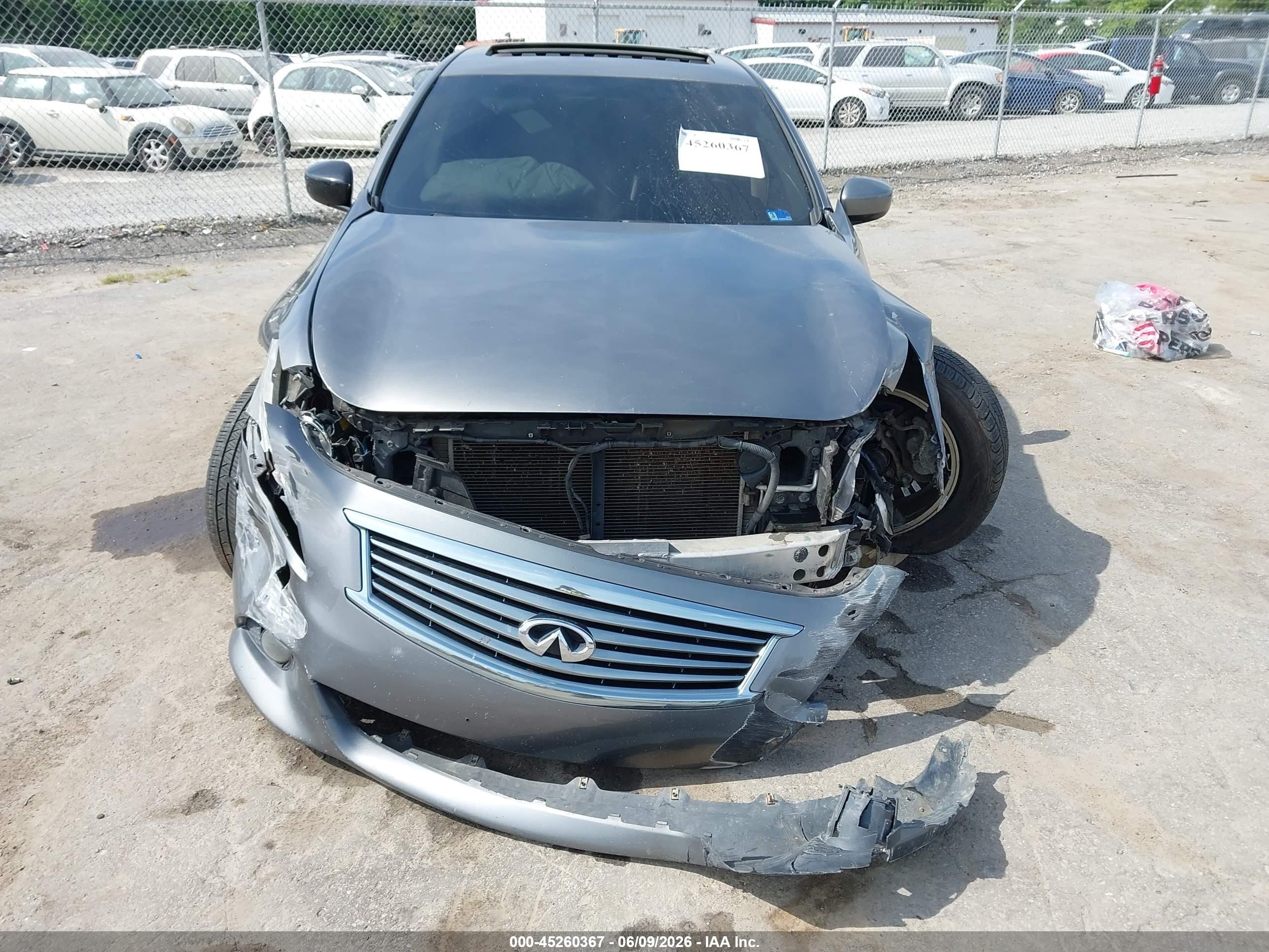 2013 Infiniti G37x   Gray vin: JN1CV6AR3DM357379