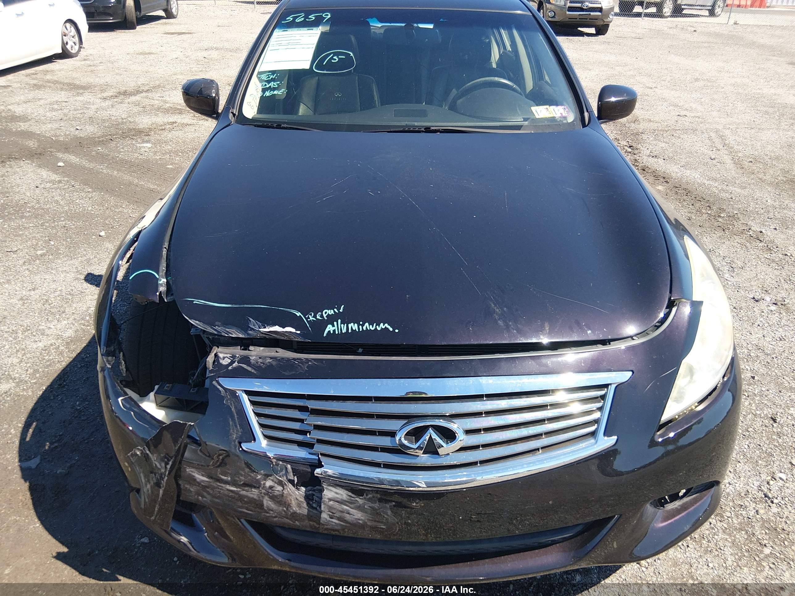 2013 Infiniti G37x   Black vin: JN1CV6AR3DM755143