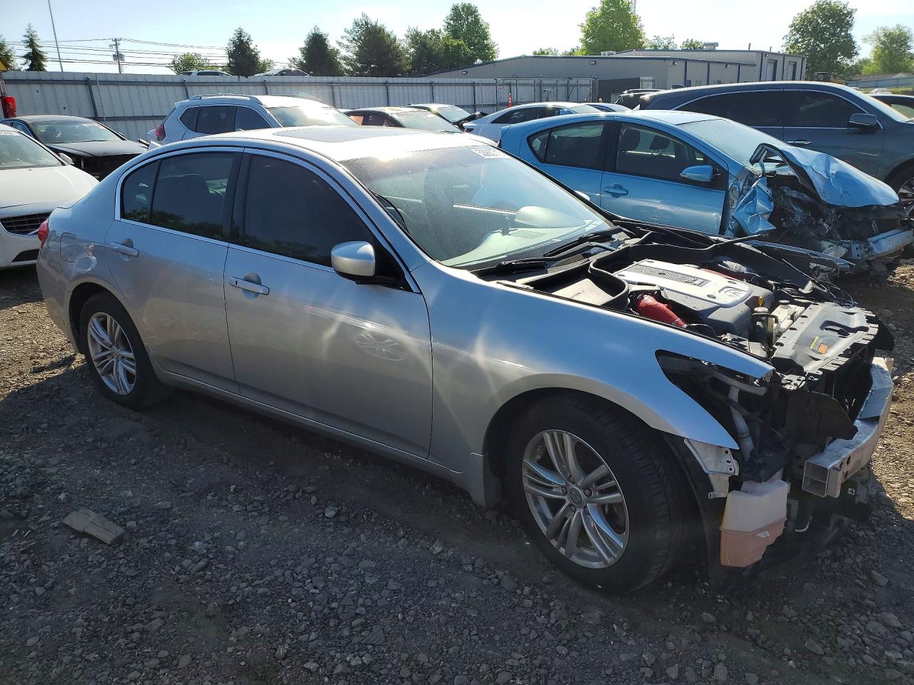 2013 Infiniti G37 Sedan X Silver vin: JN1CV6AR3DM755384