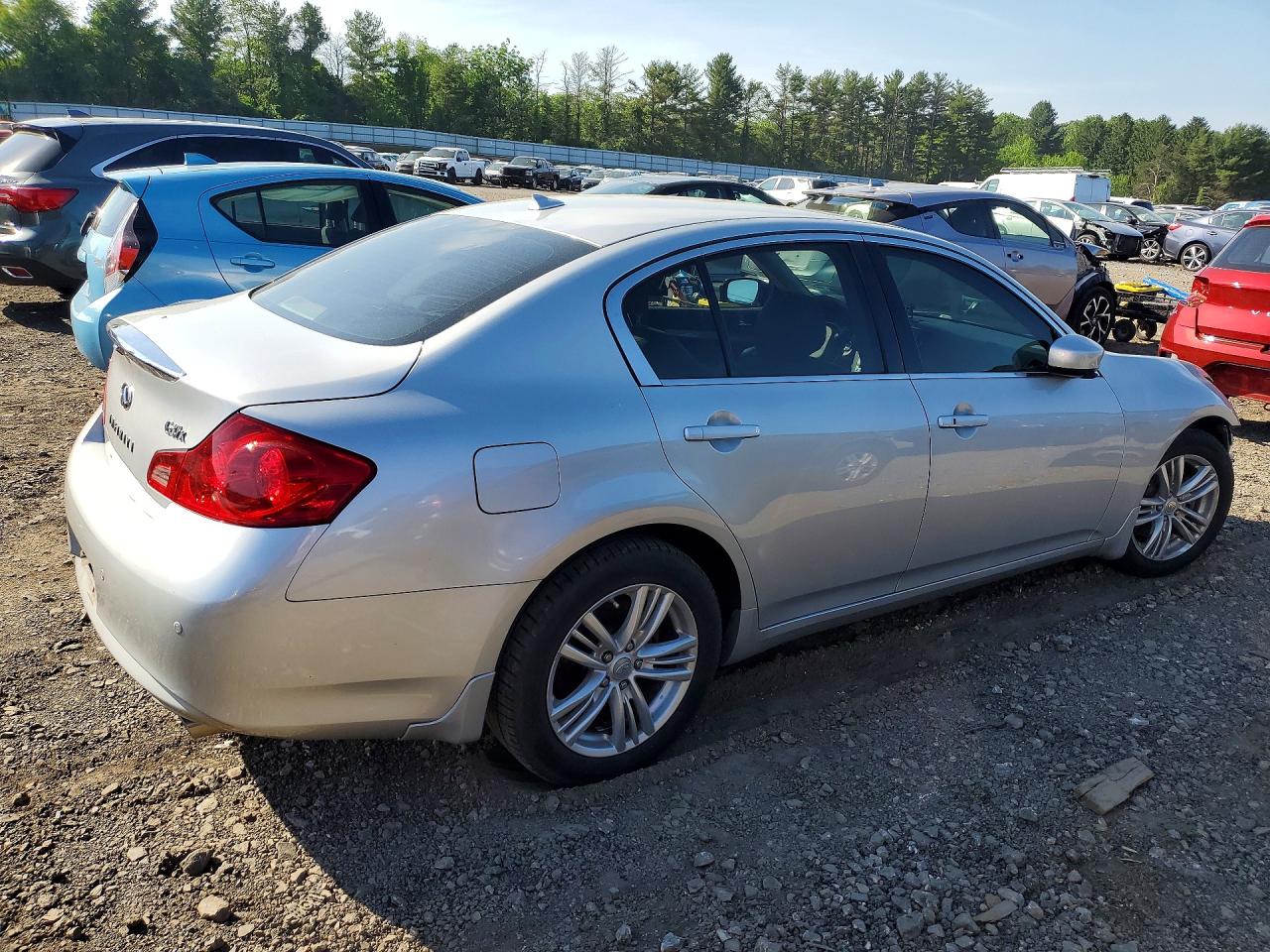2013 Infiniti G37 Sedan X Silver vin: JN1CV6AR3DM755384