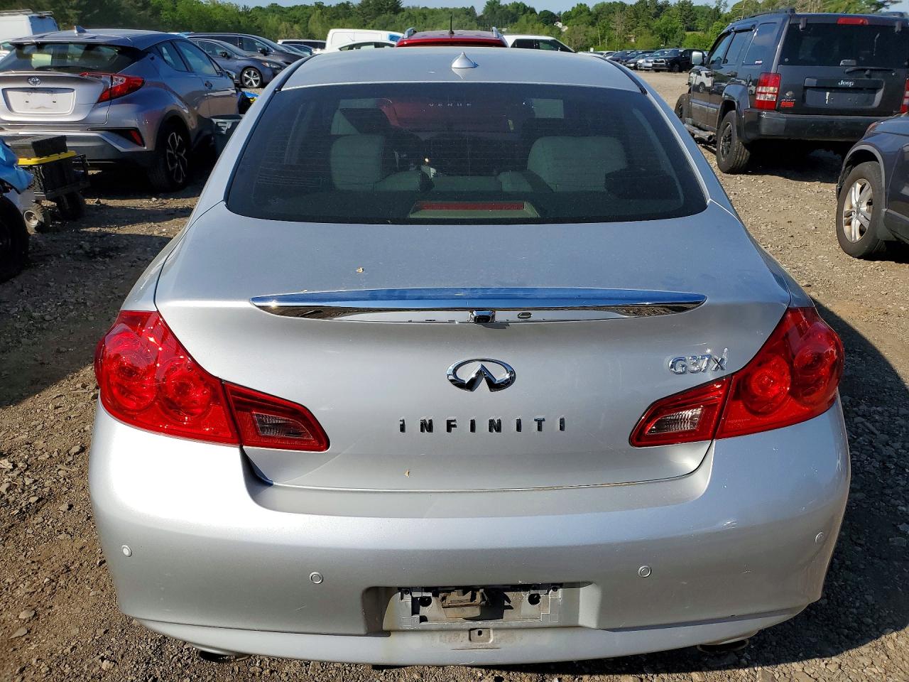 2013 Infiniti G37 Sedan X Silver vin: JN1CV6AR3DM755384