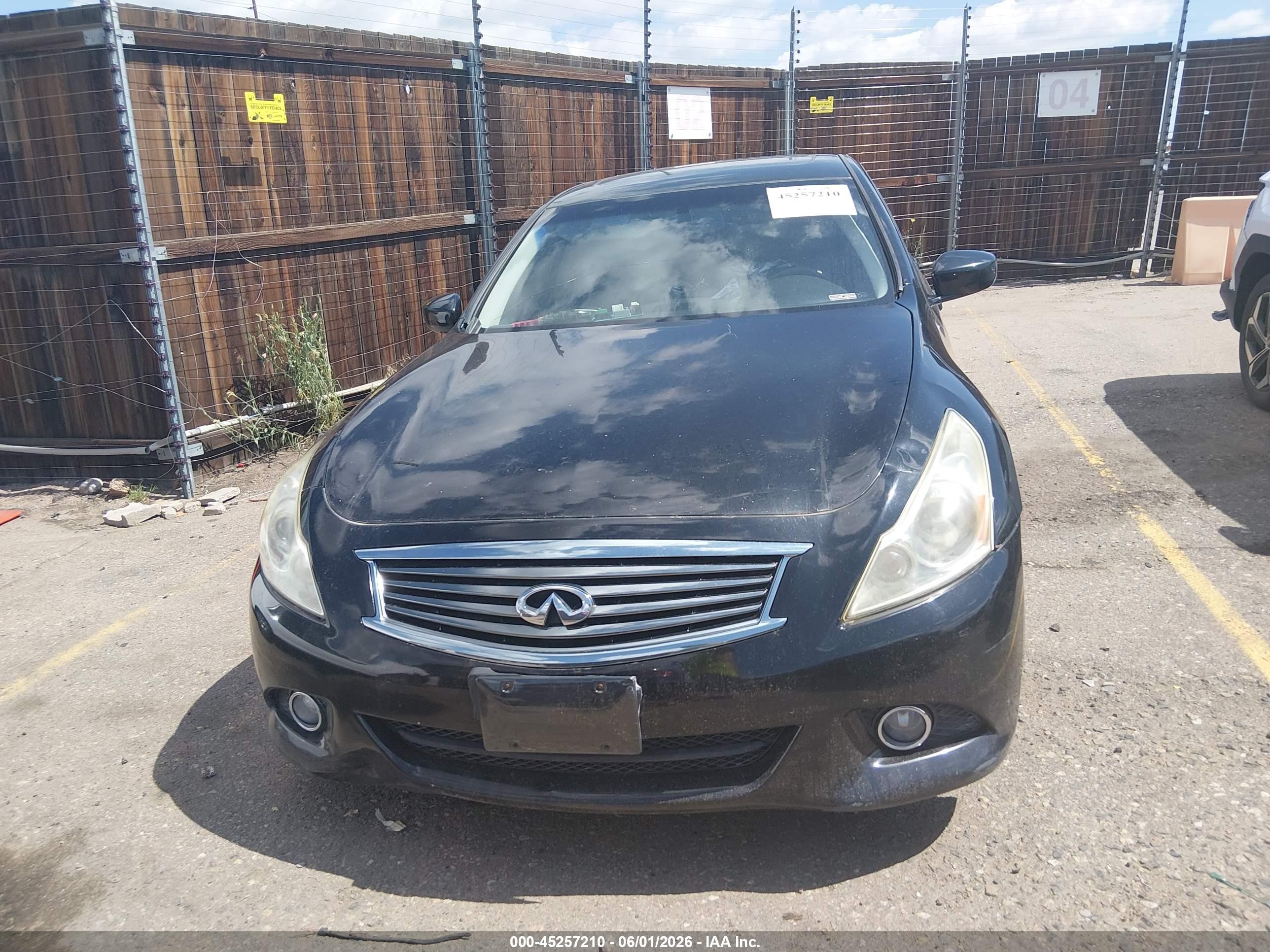 2013 Infiniti G37x   Black vin: JN1CV6AR3DM756048