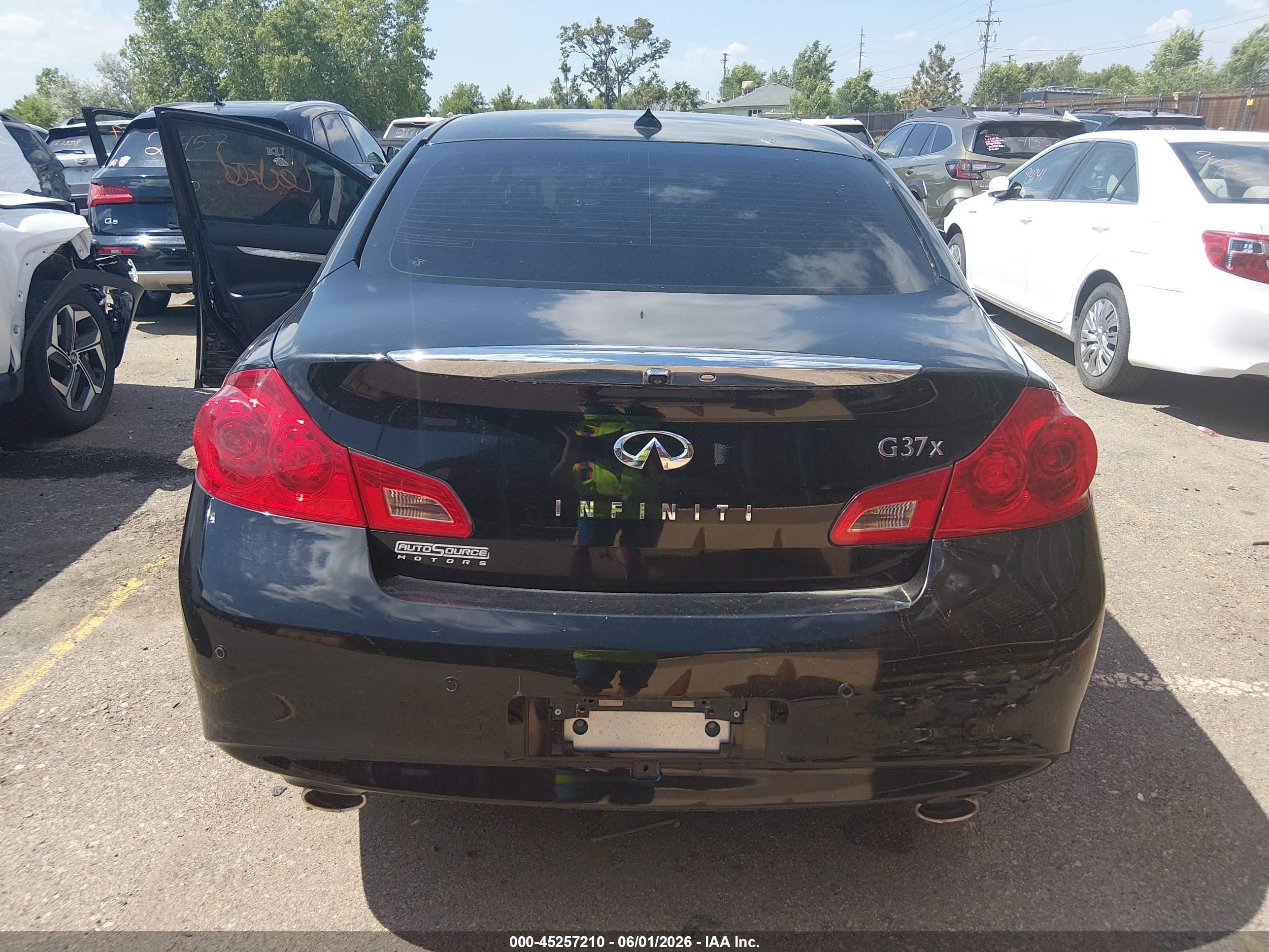 2013 Infiniti G37x   Black vin: JN1CV6AR3DM756048