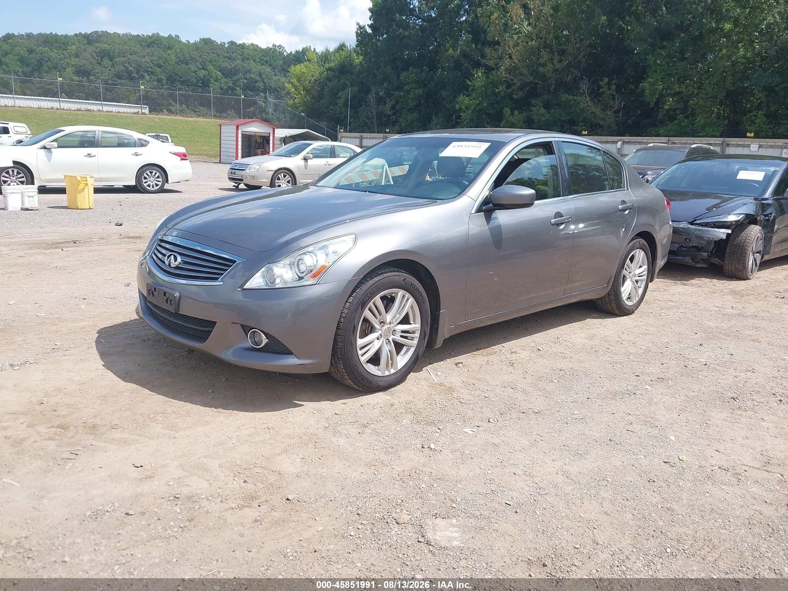 2013 Infiniti G37x   Gray vin: JN1CV6AR3DM756373