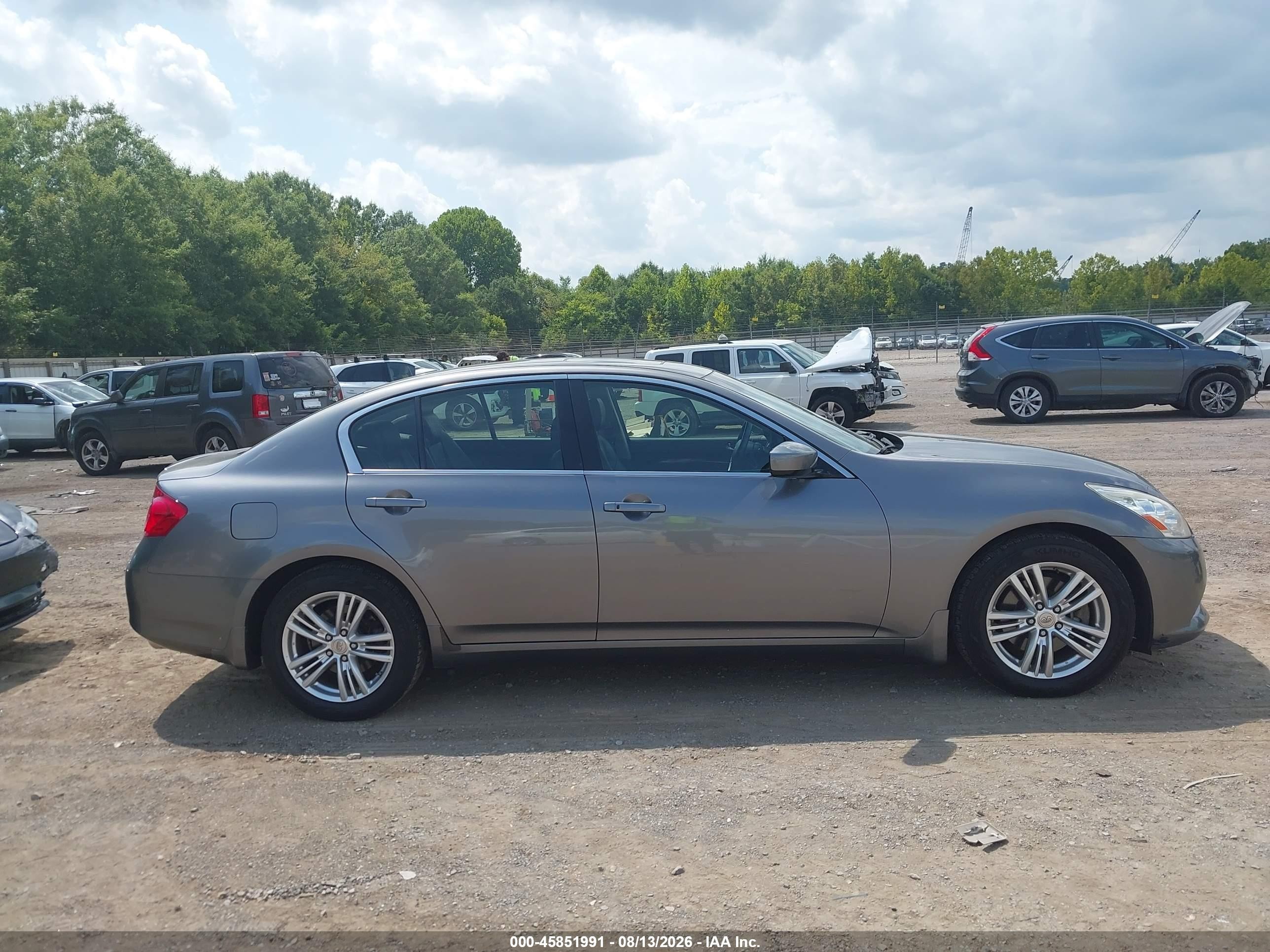 2013 Infiniti G37x   Gray vin: JN1CV6AR3DM756373