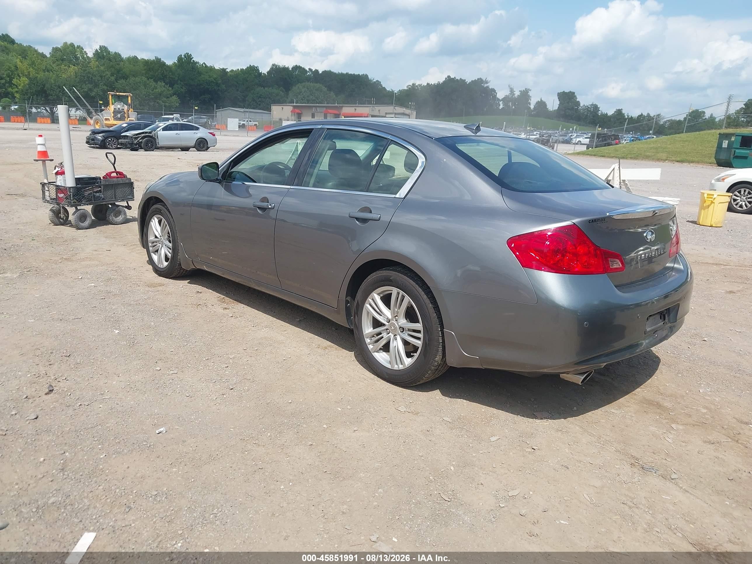 2013 Infiniti G37x   Gray vin: JN1CV6AR3DM756373