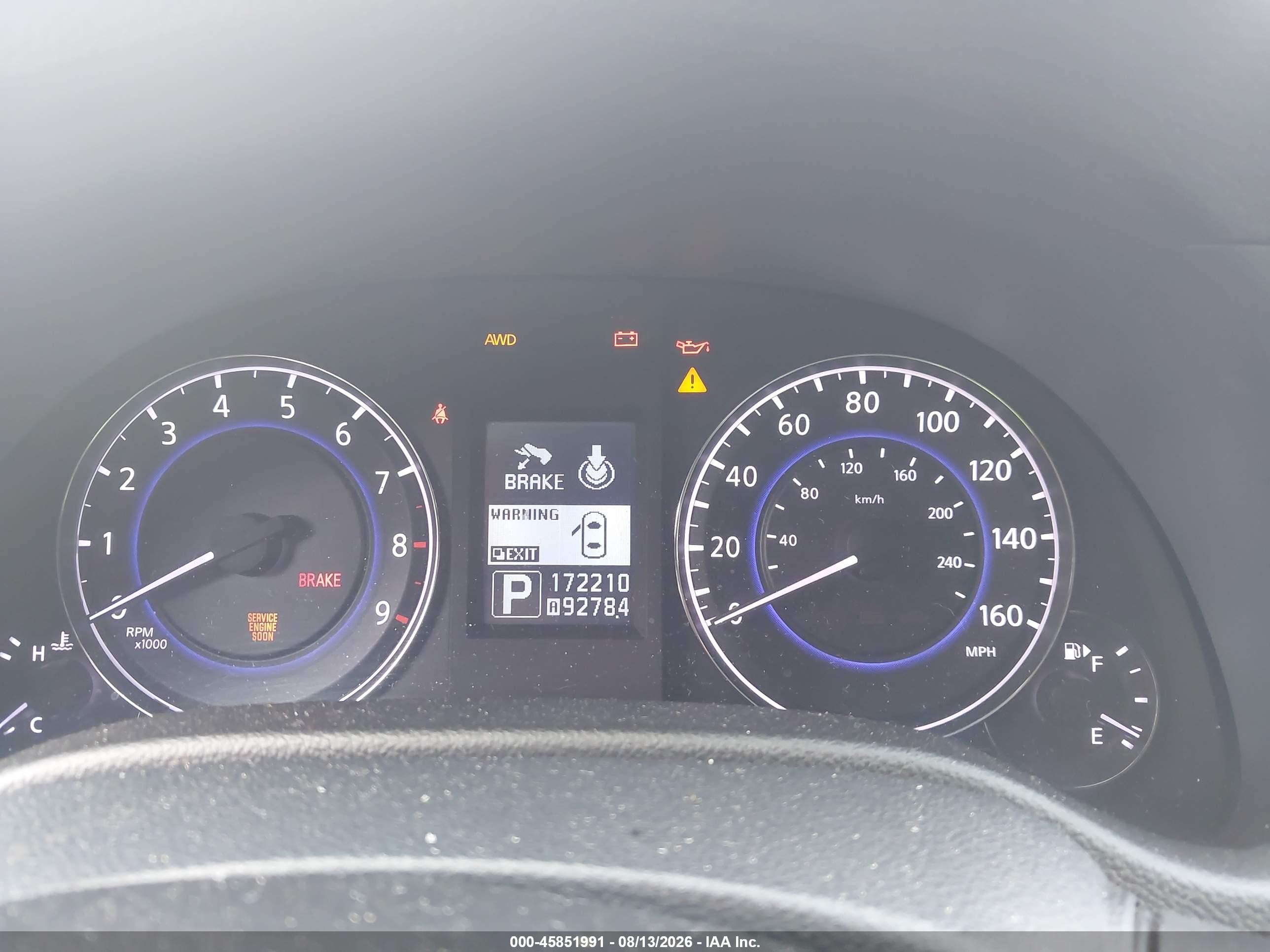 2013 Infiniti G37x   Gray vin: JN1CV6AR3DM756373