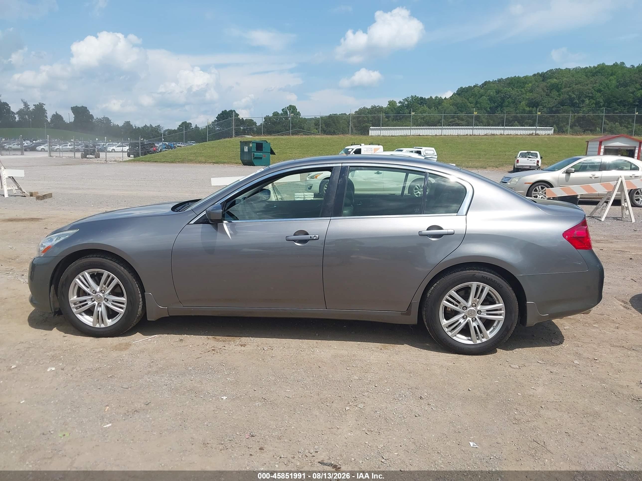 2013 Infiniti G37x   Gray vin: JN1CV6AR3DM756373