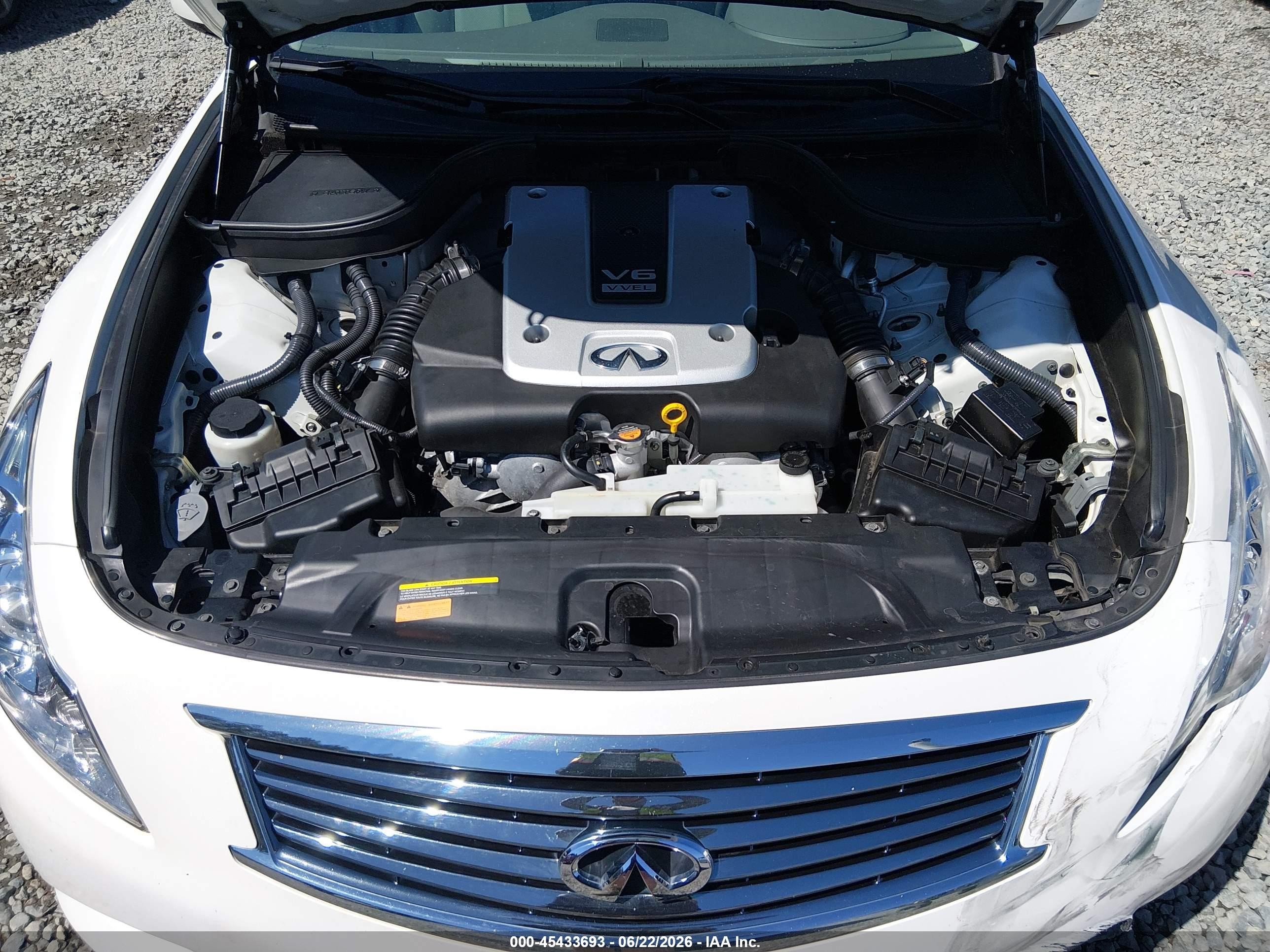 2013 Infiniti G37x White vin: JN1CV6AR3DM765056