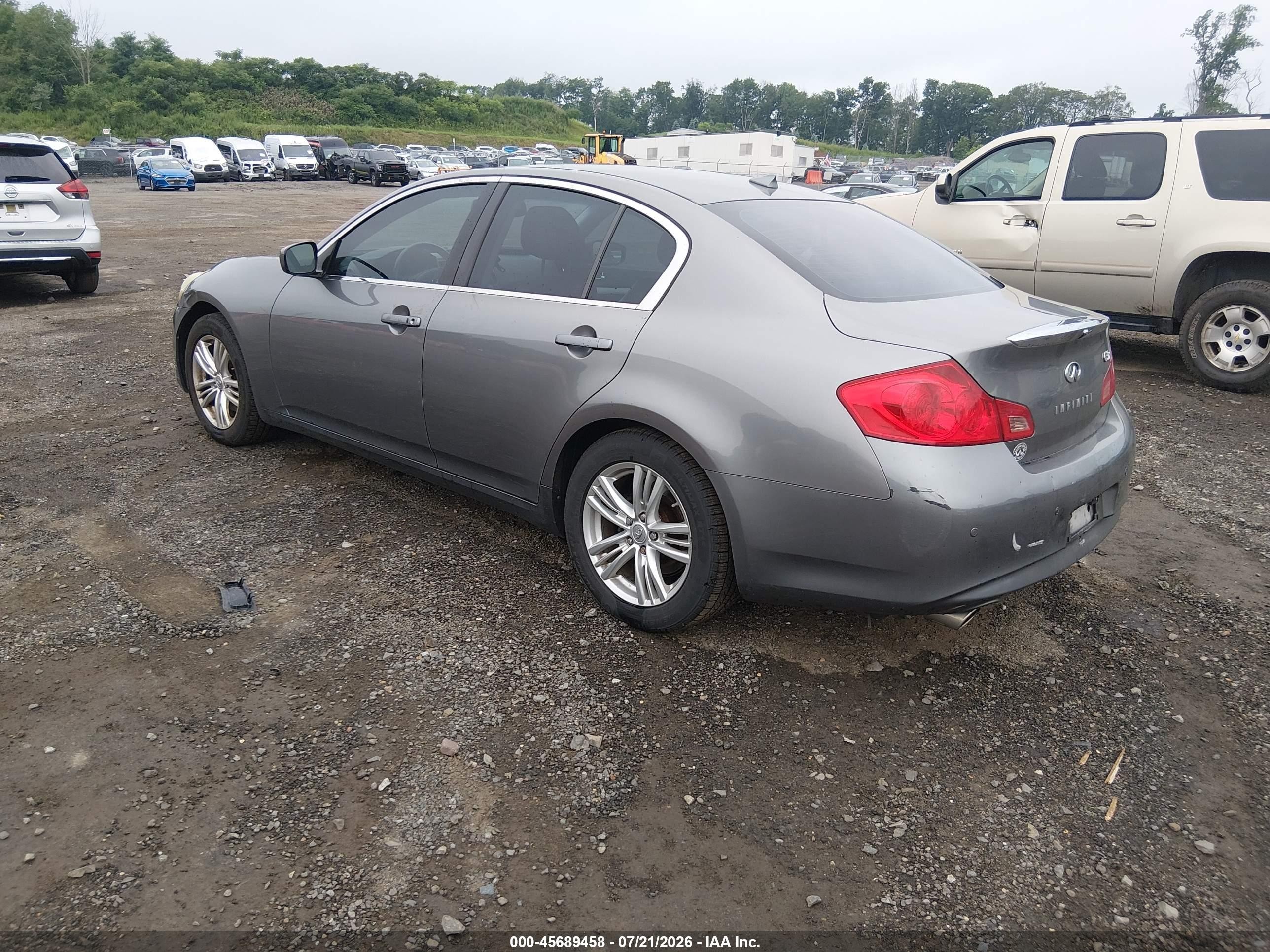 2013 Infiniti G37x Gray vin: JN1CV6AR3DM769785