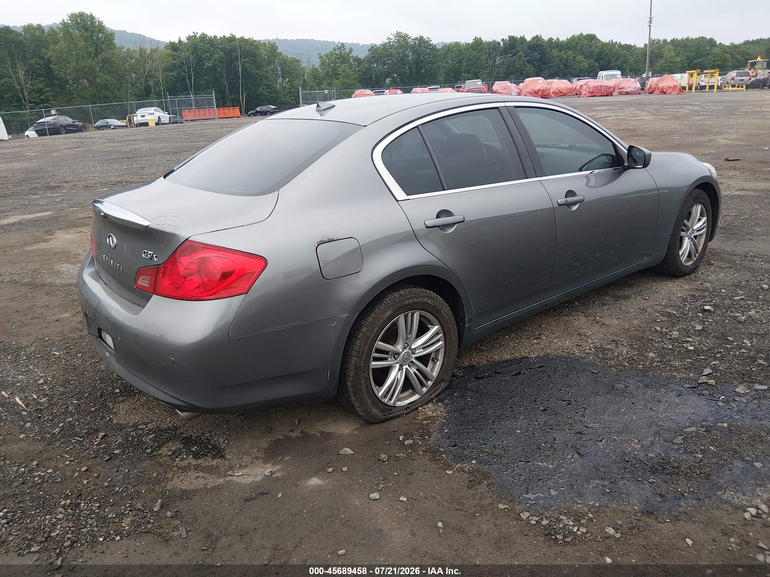 2013 Infiniti G37x Gray vin: JN1CV6AR3DM769785
