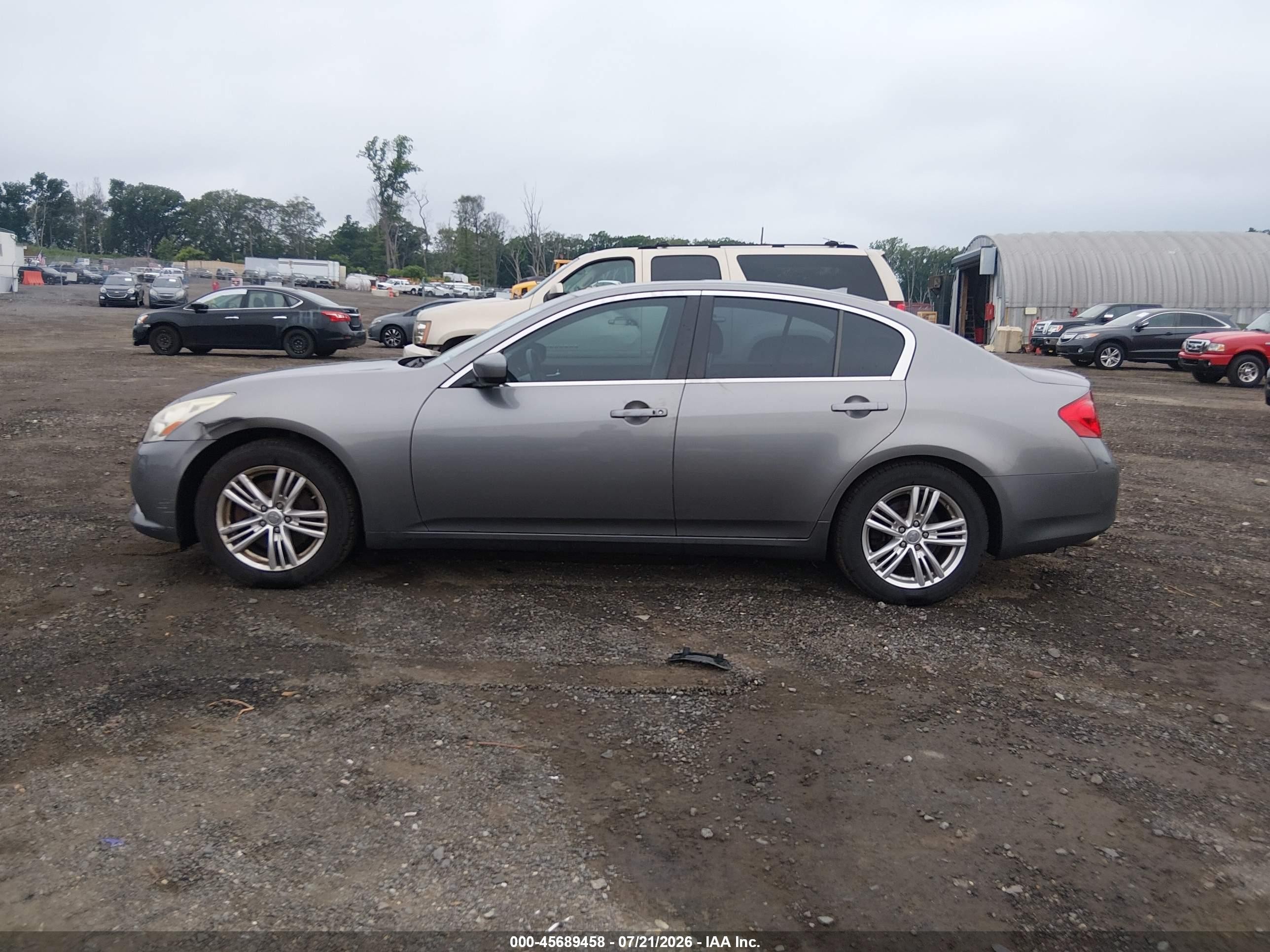 2013 Infiniti G37x Gray vin: JN1CV6AR3DM769785