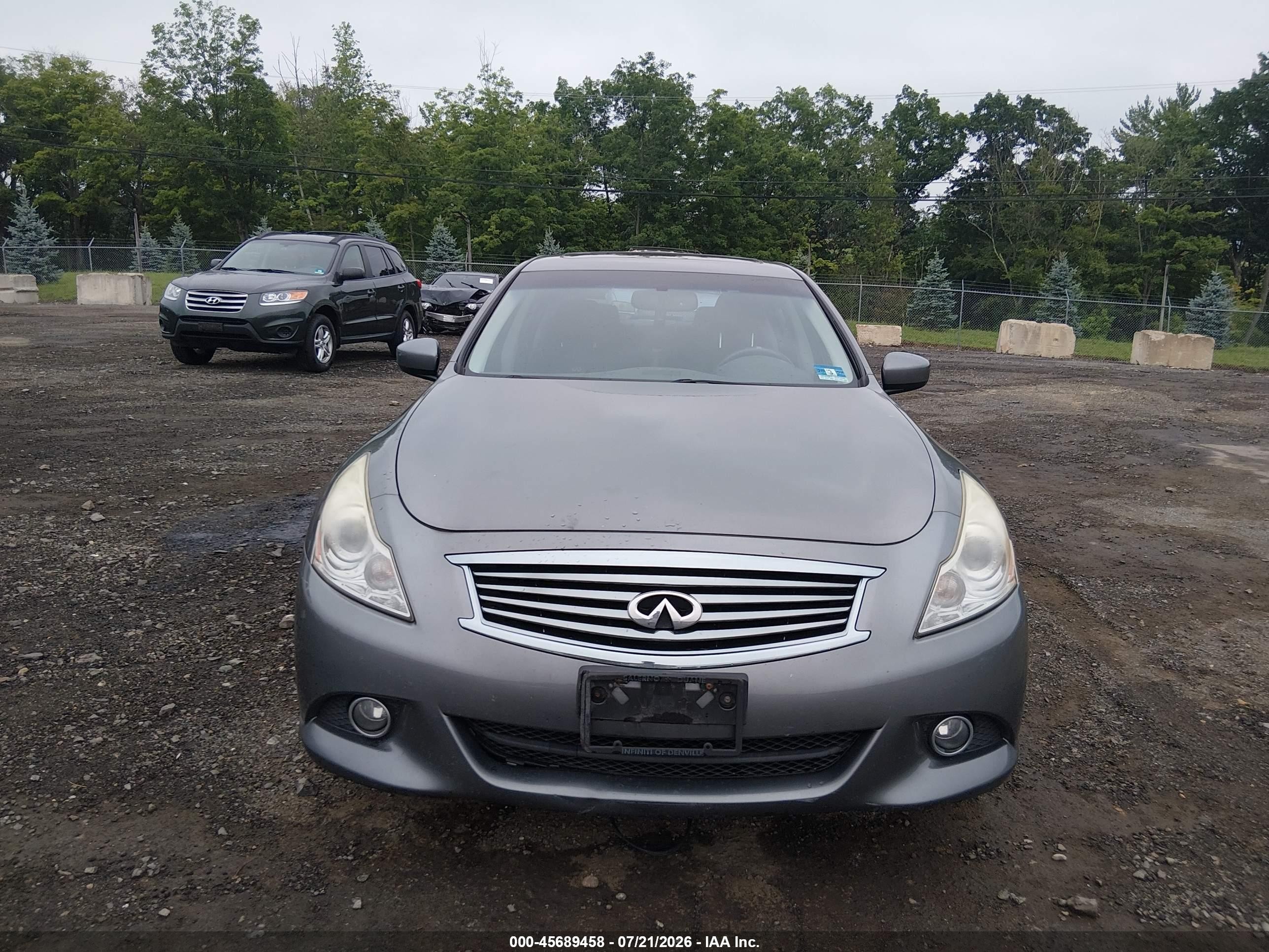 2013 Infiniti G37x Gray vin: JN1CV6AR3DM769785