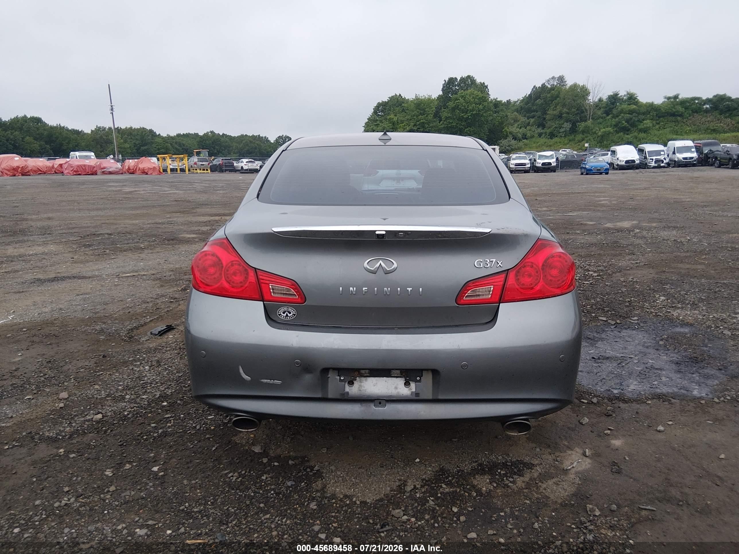 2013 Infiniti G37x Gray vin: JN1CV6AR3DM769785