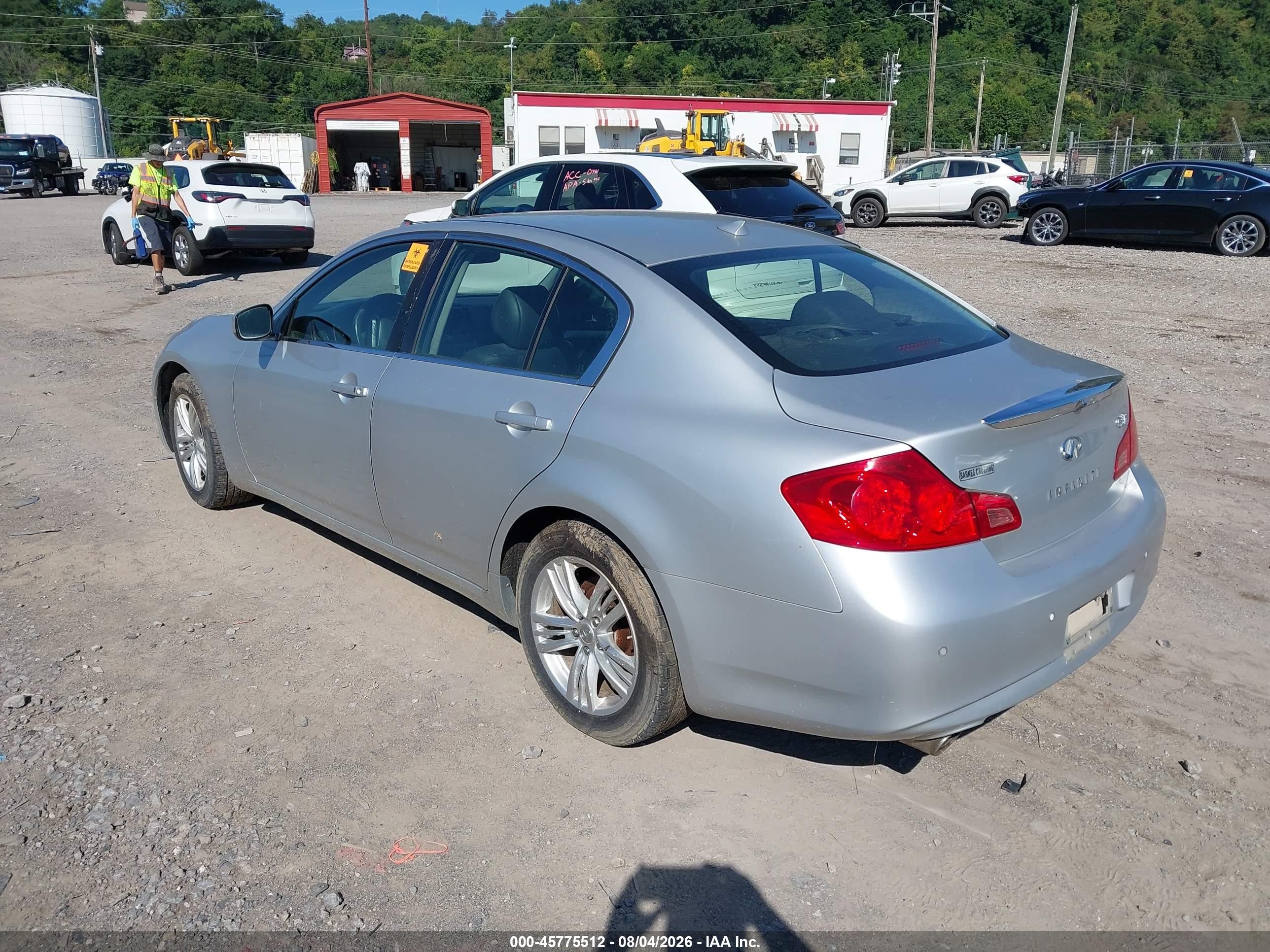 2010 Infiniti G37x   Серебряный vin: JN1CV6AR4AM251146