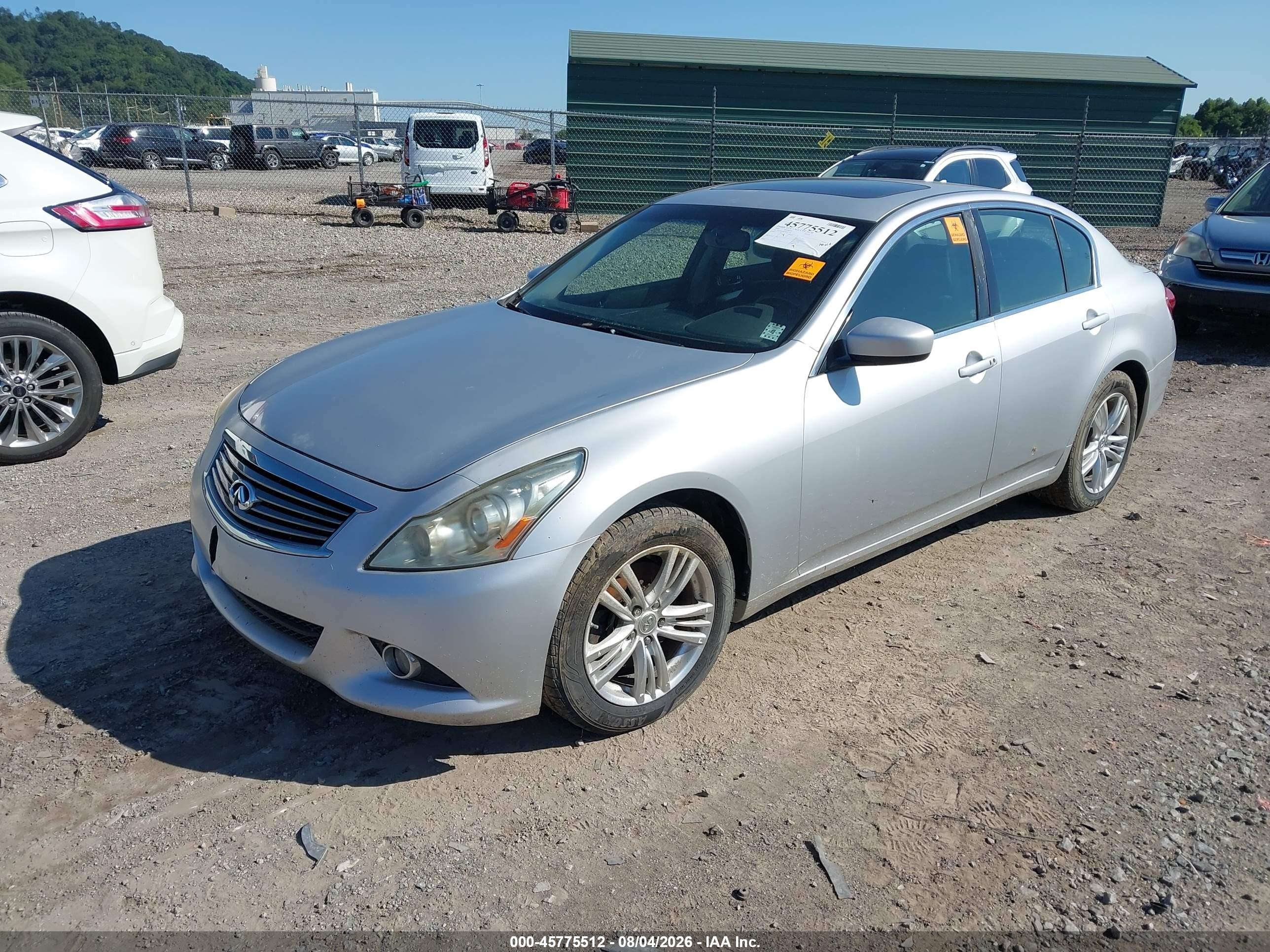 2010 Infiniti G37x   Серебряный vin: JN1CV6AR4AM251146