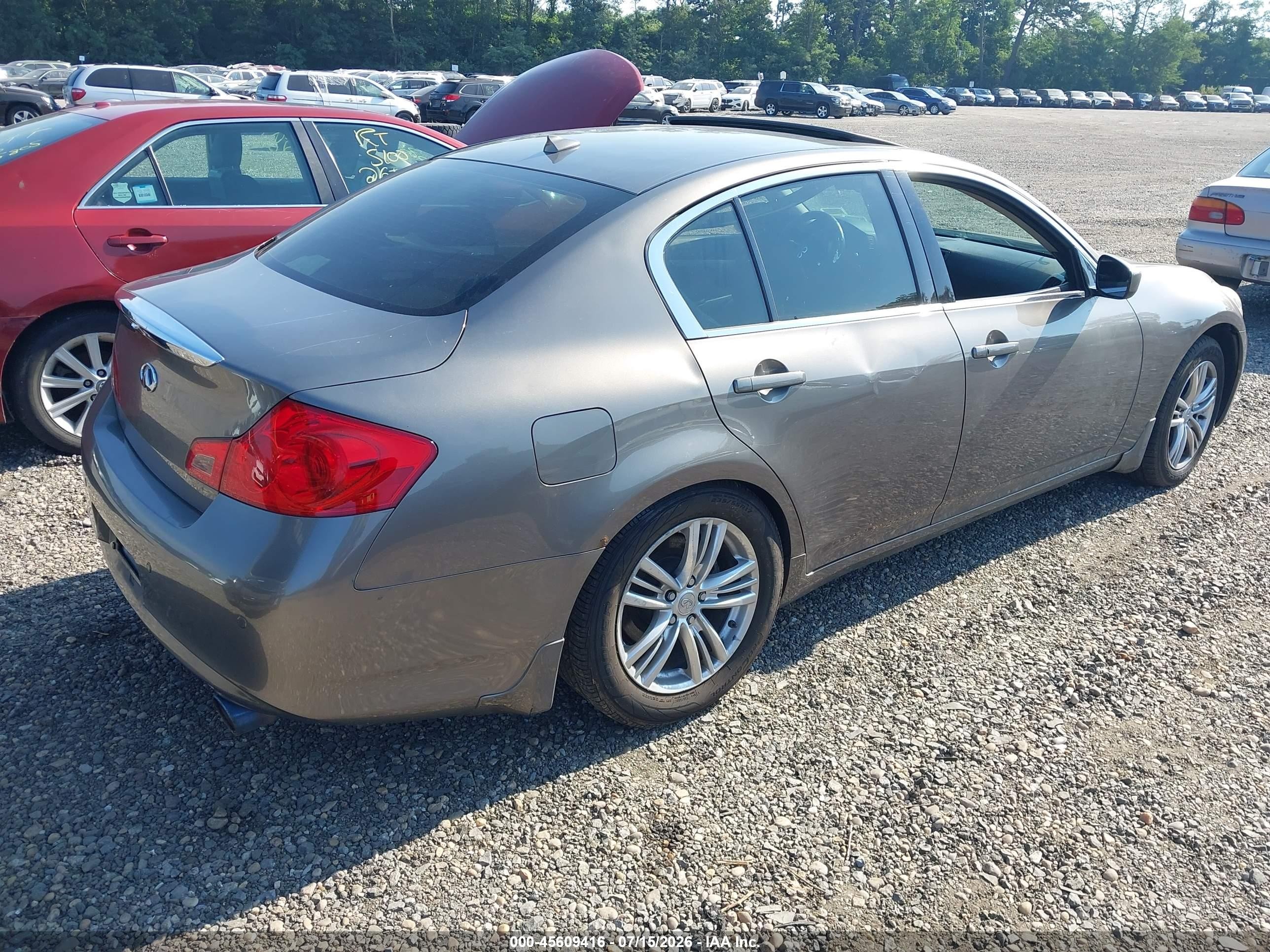 2010 Infiniti G37x   Серый vin: JN1CV6AR4AM459690
