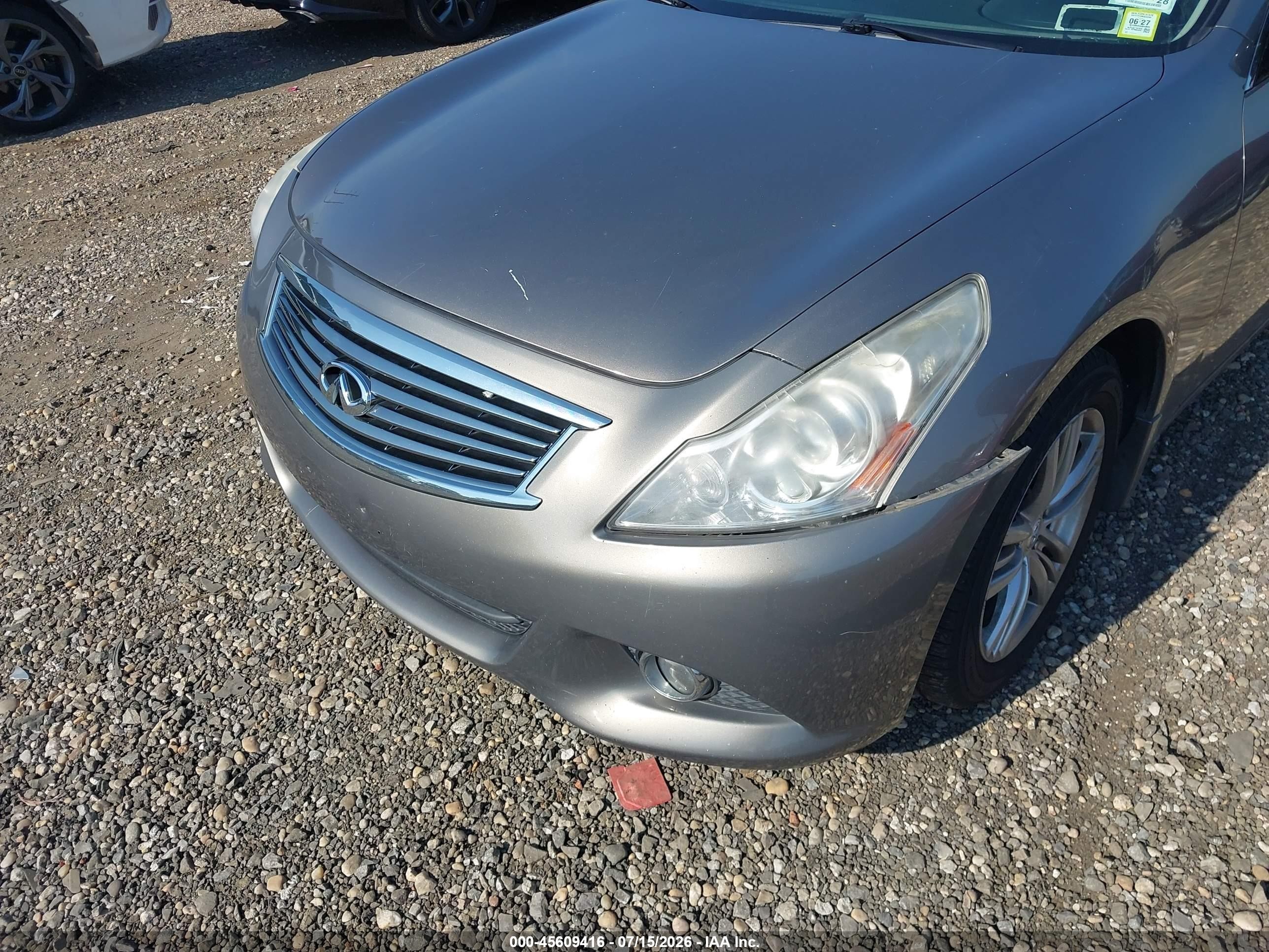 2010 Infiniti G37x   Серый vin: JN1CV6AR4AM459690
