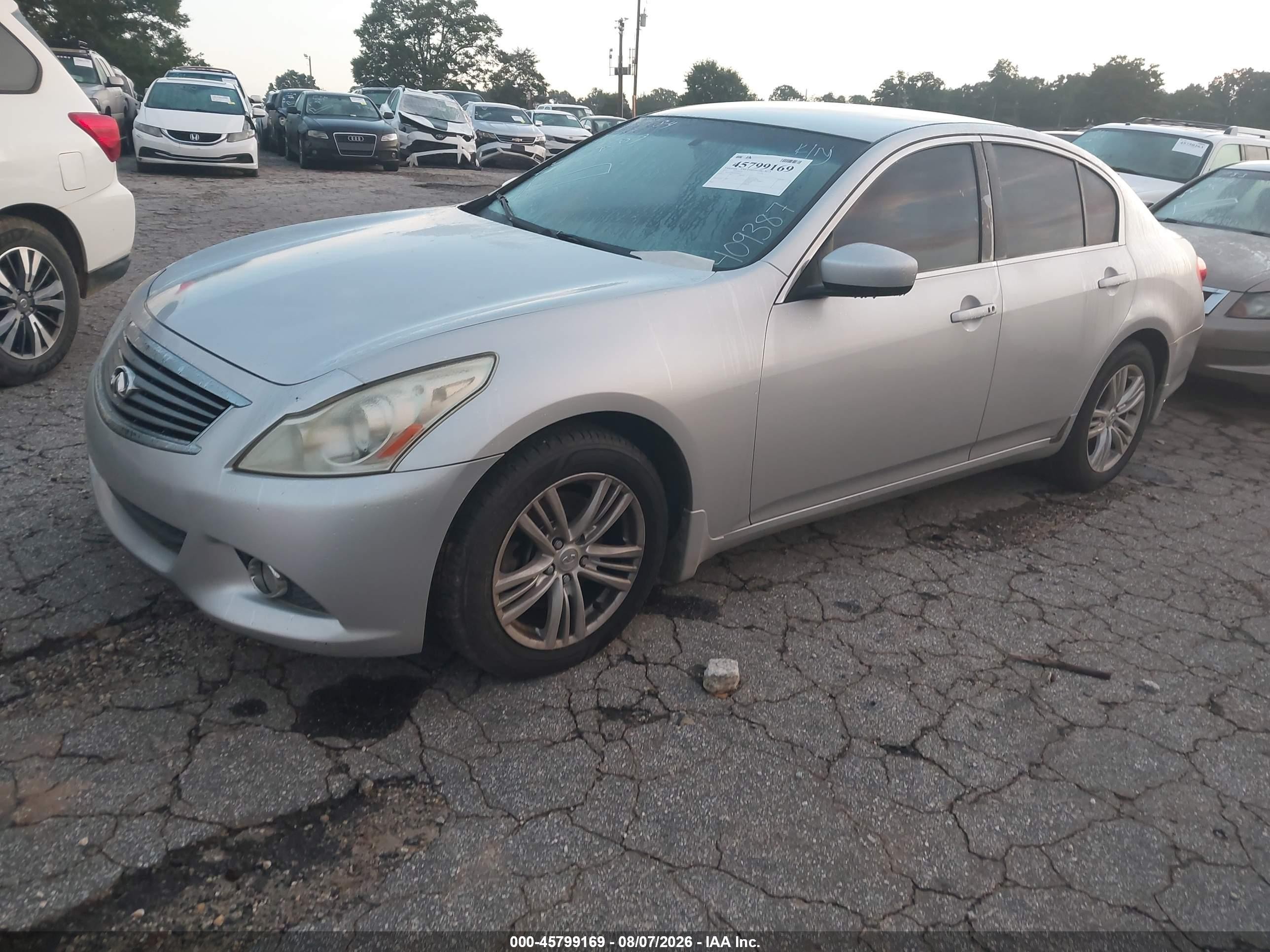 2011 Infiniti G37x   Silver vin: JN1CV6AR4BM409387