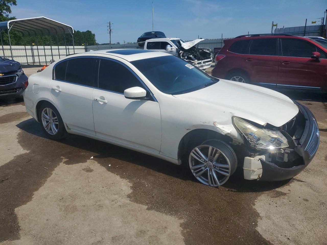 2012 Infiniti G37 Sedan X White vin: JN1CV6AR4CM674005