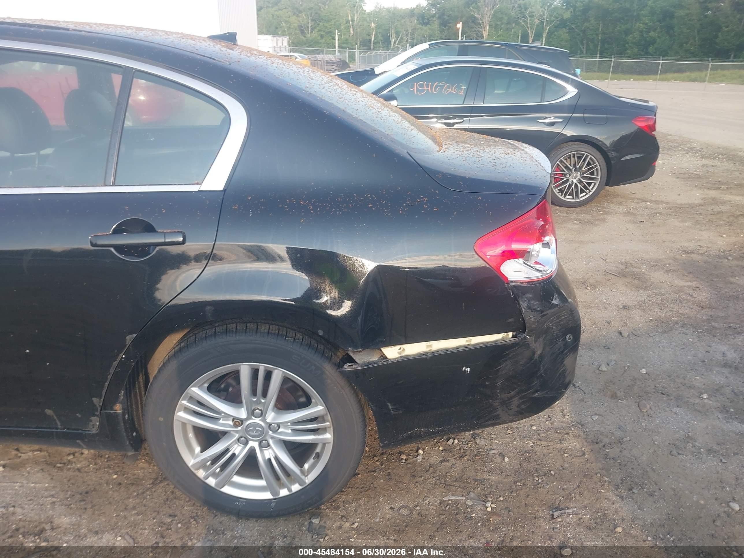 2012 Infiniti G37x   Black vin: JN1CV6AR4CM677017