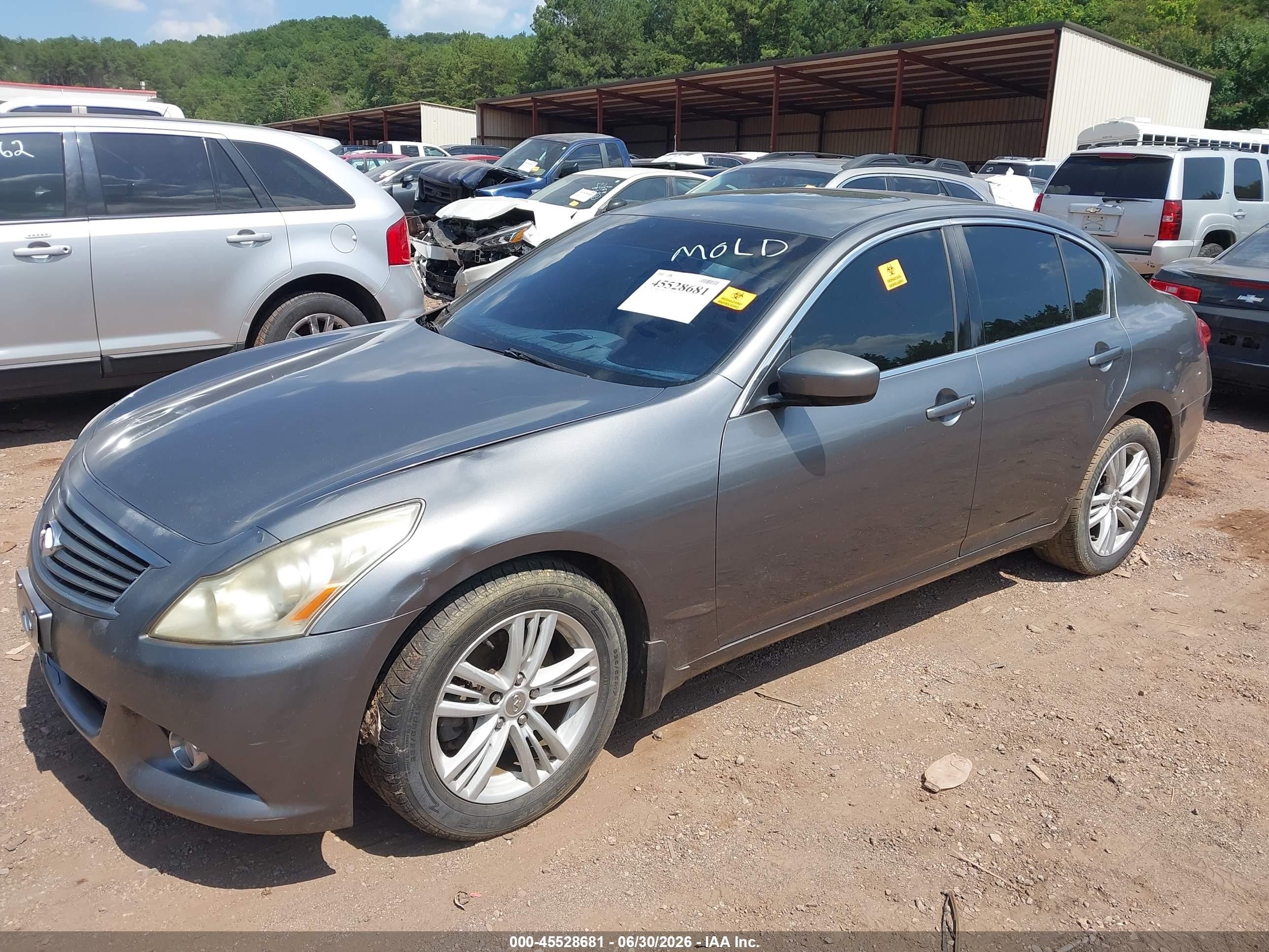 2012 Infiniti G37x   Black vin: JN1CV6AR4CM678457
