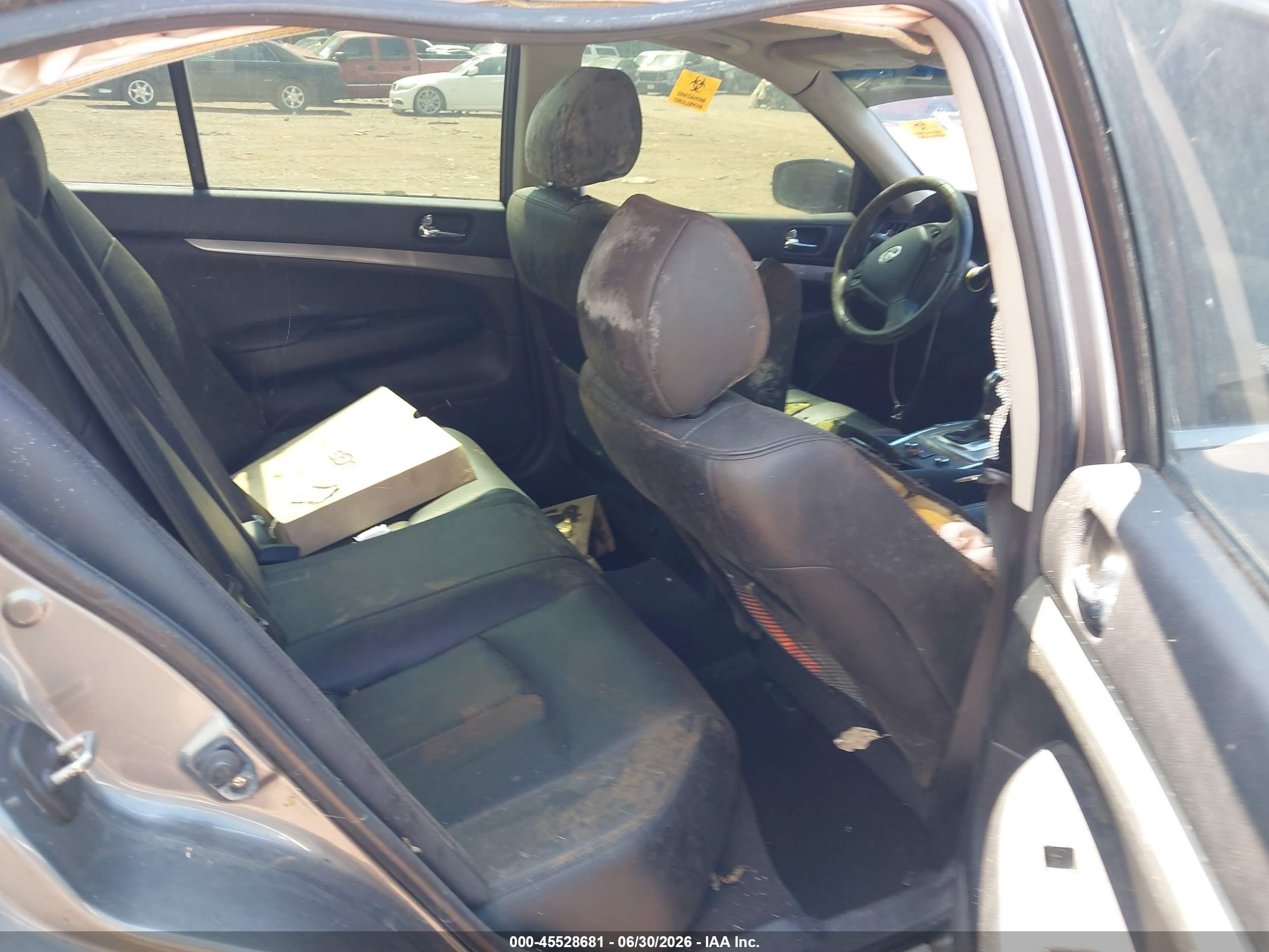 2012 Infiniti G37x   Black vin: JN1CV6AR4CM678457