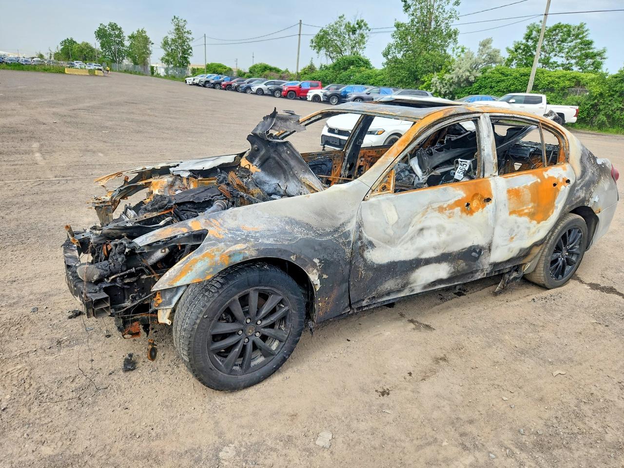 2012 Infiniti G37 Sedan Burn vin: JN1CV6AR4CM682900
