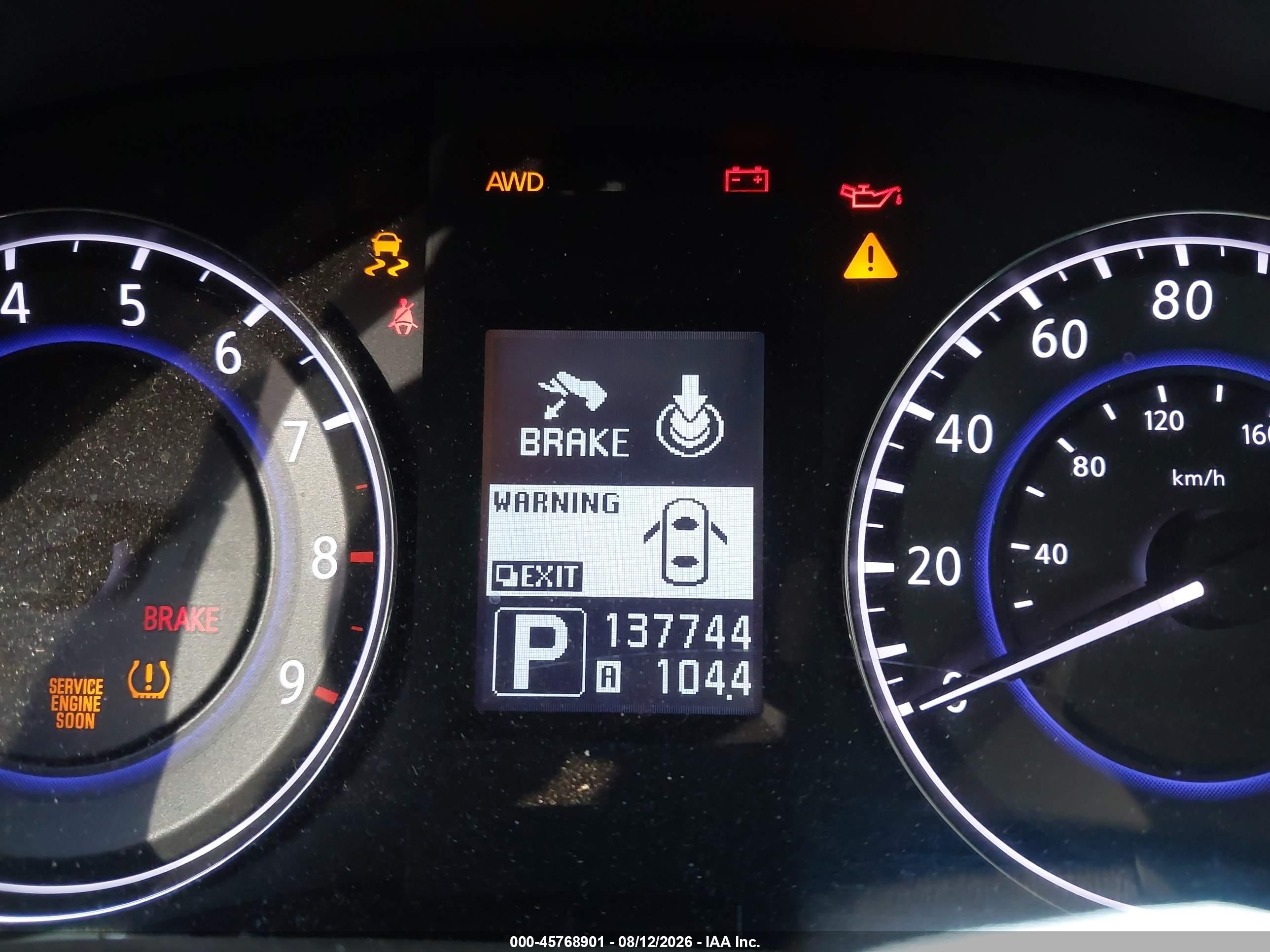 2012 Infiniti G37x   White vin: JN1CV6AR4CM971341