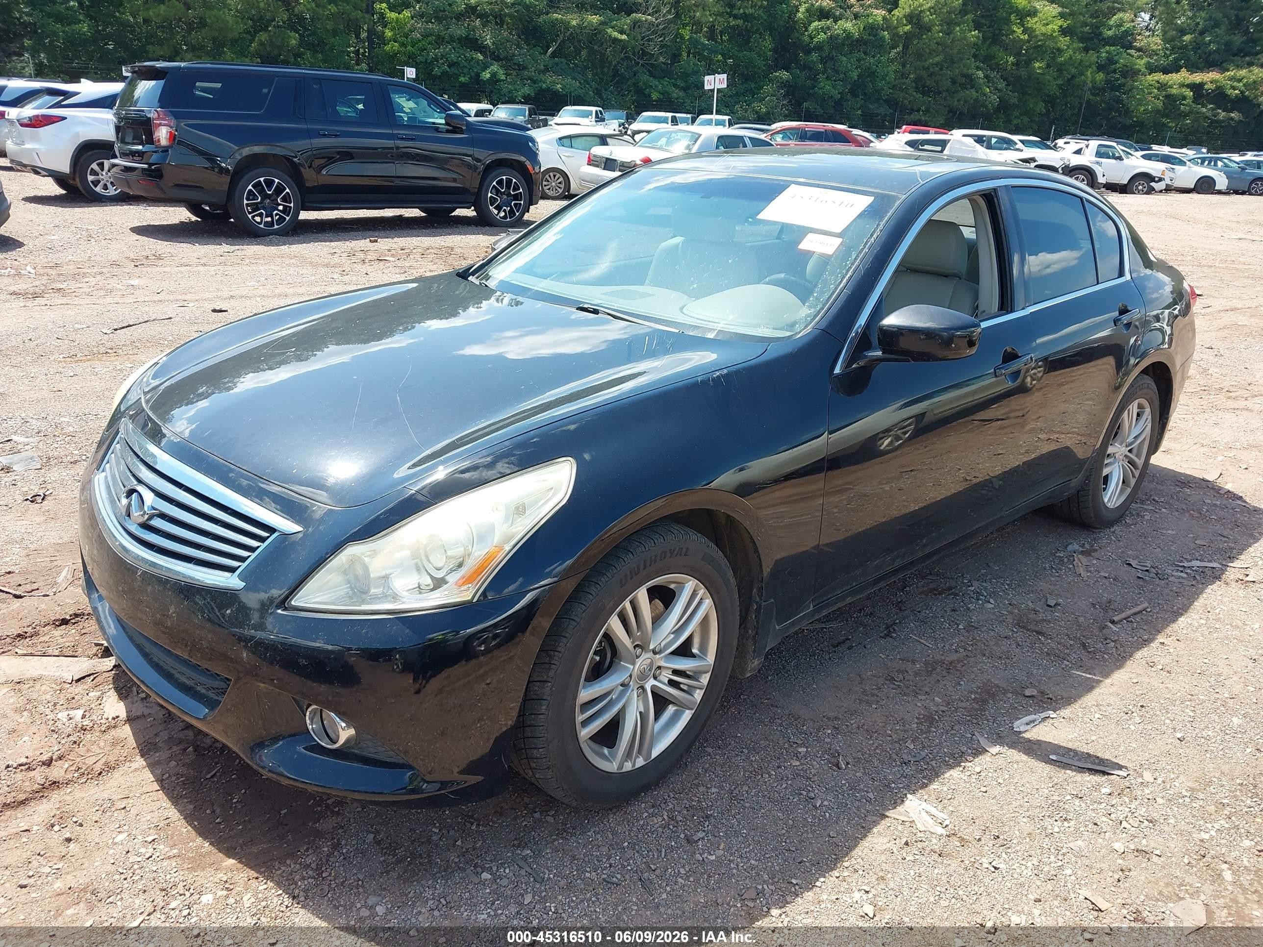 2012 Infiniti G37x   Black vin: JN1CV6AR4CM972568