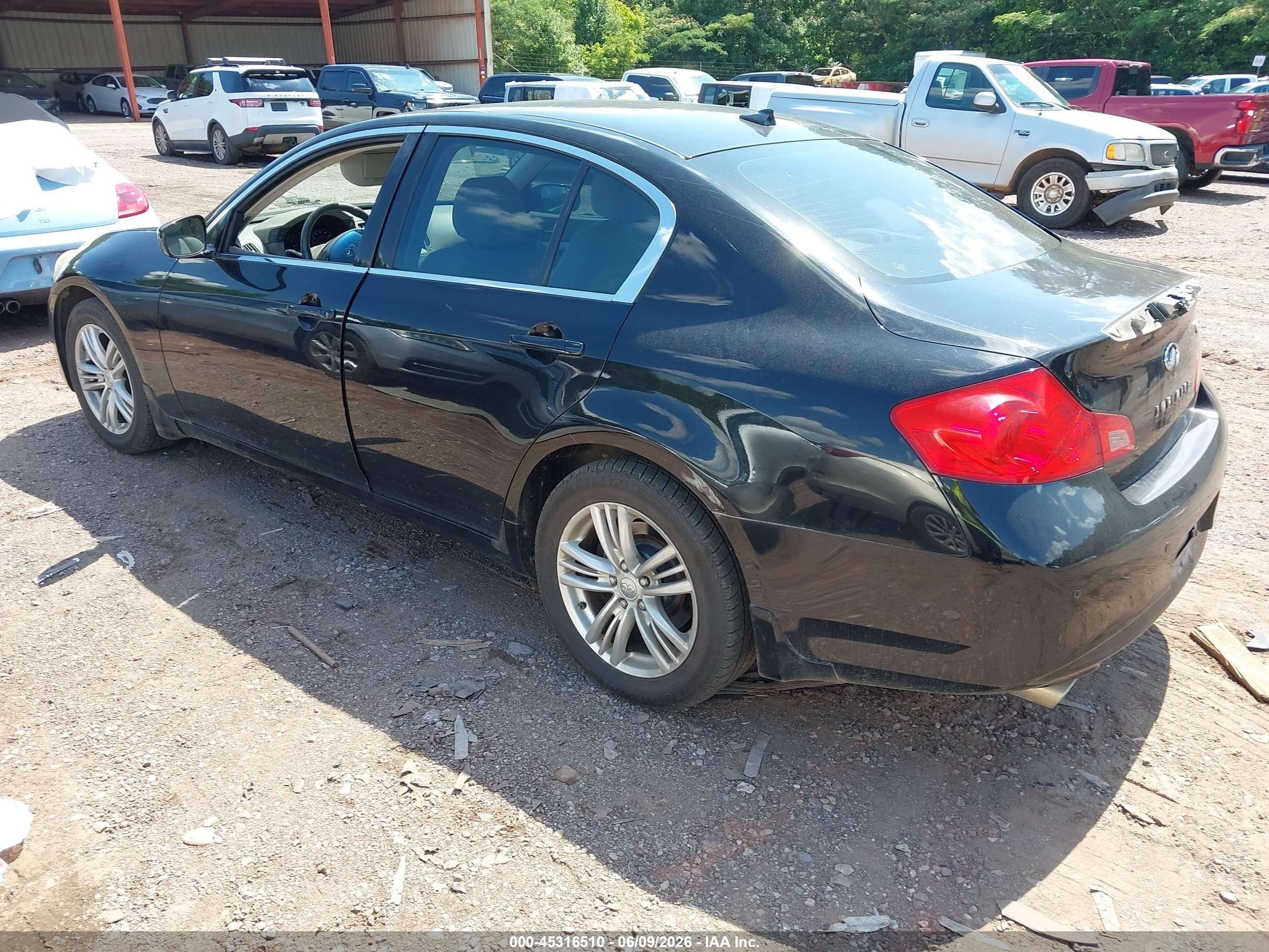 2012 Infiniti G37x   Black vin: JN1CV6AR4CM972568