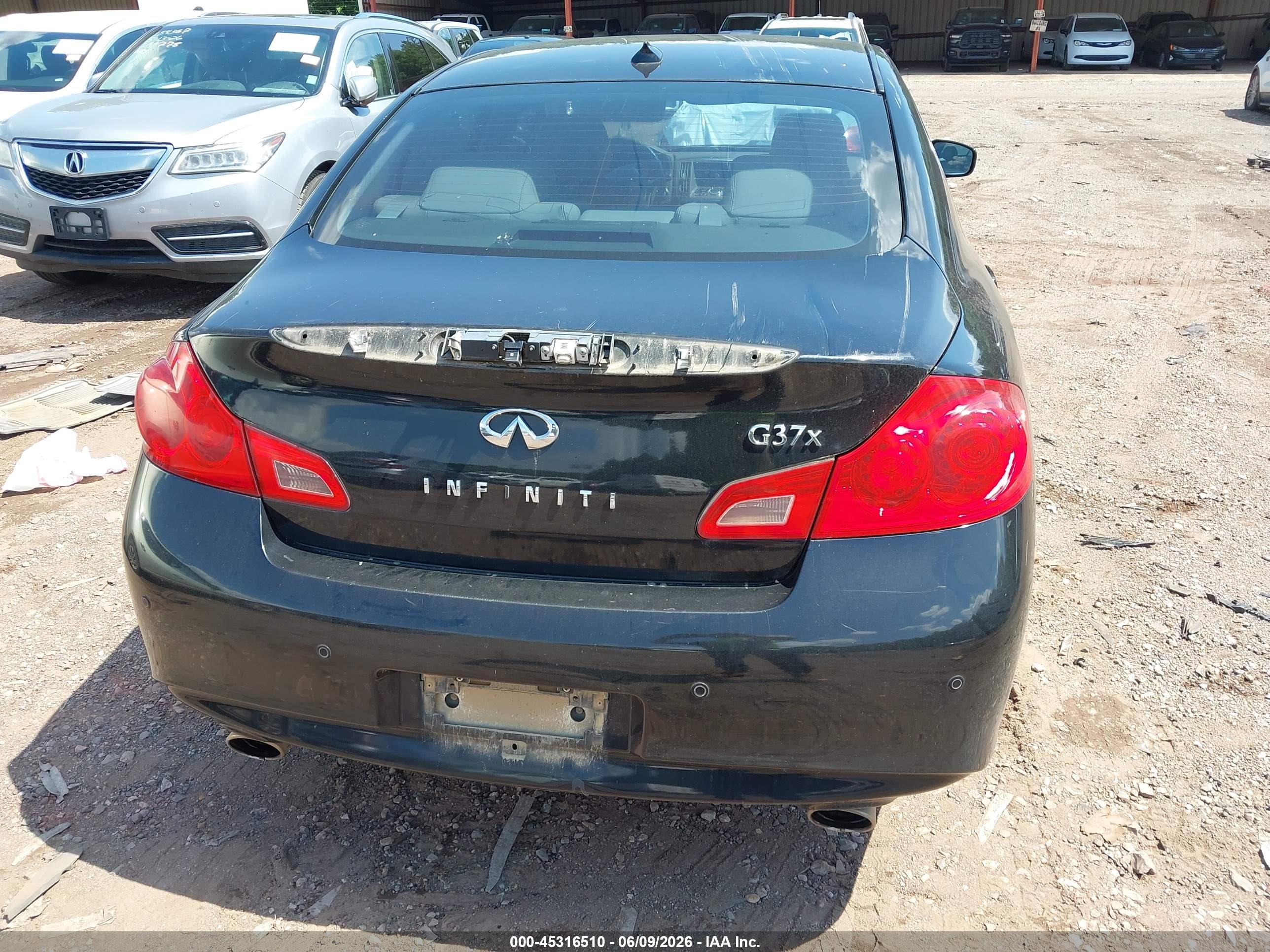 2012 Infiniti G37x   Black vin: JN1CV6AR4CM972568