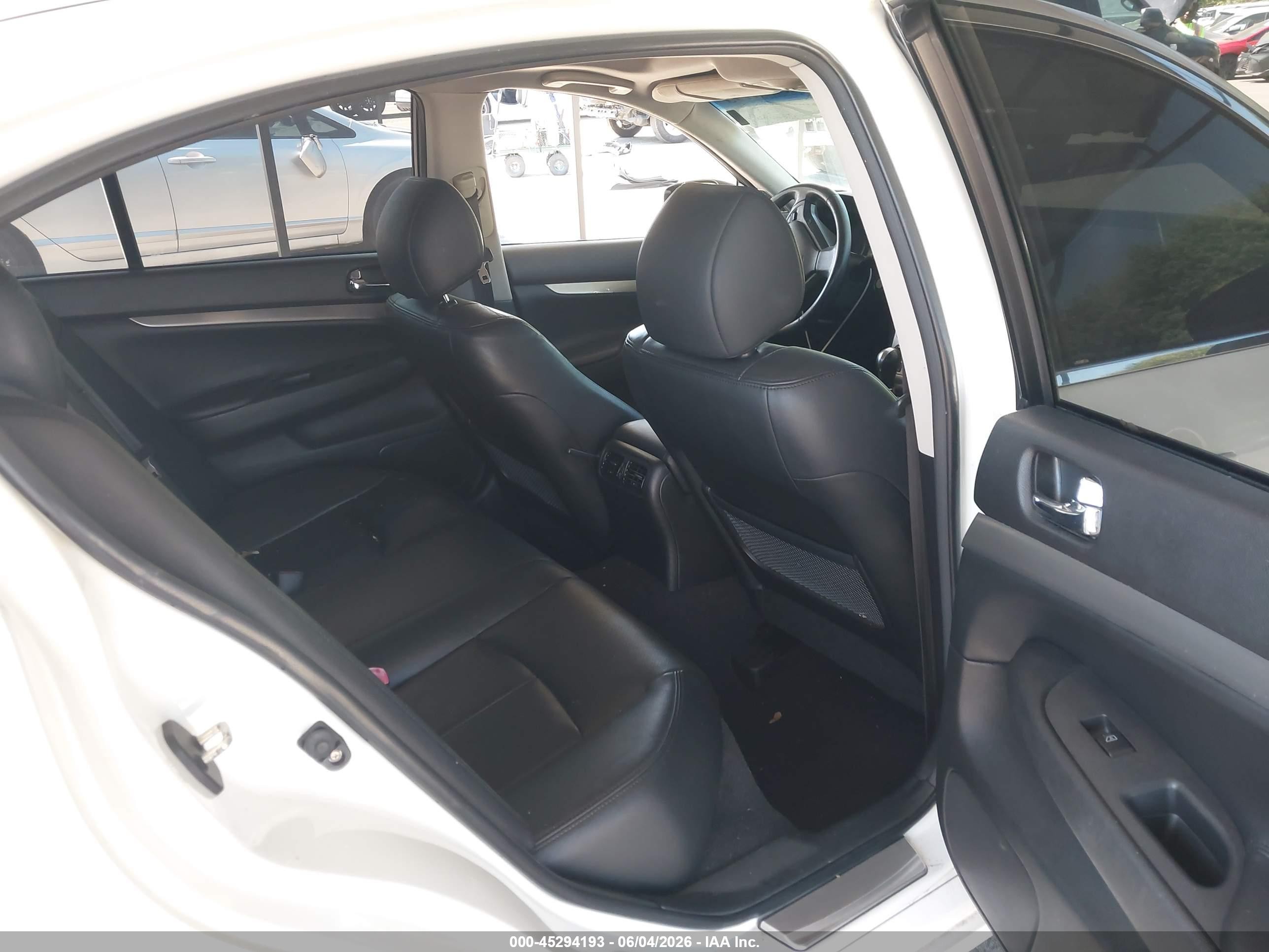 2012 Infiniti G37x   White vin: JN1CV6AR4CM973042