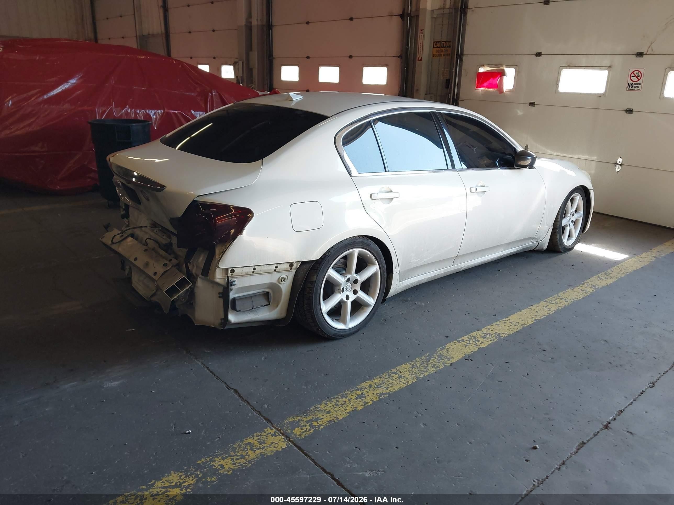 2012 Infiniti G37x   White vin: JN1CV6AR4CM975292