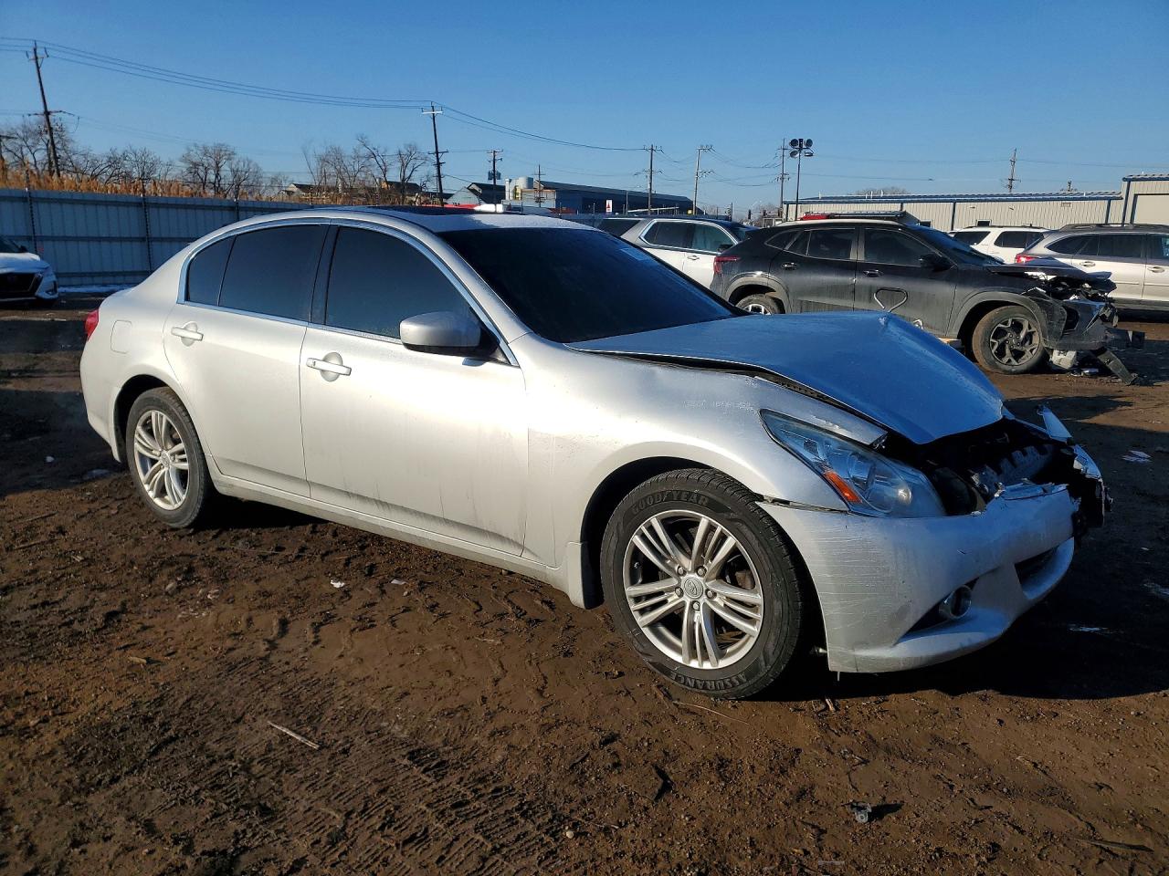 2013 Infiniti G37 Серебряный vin: JN1CV6AR4DM355995
