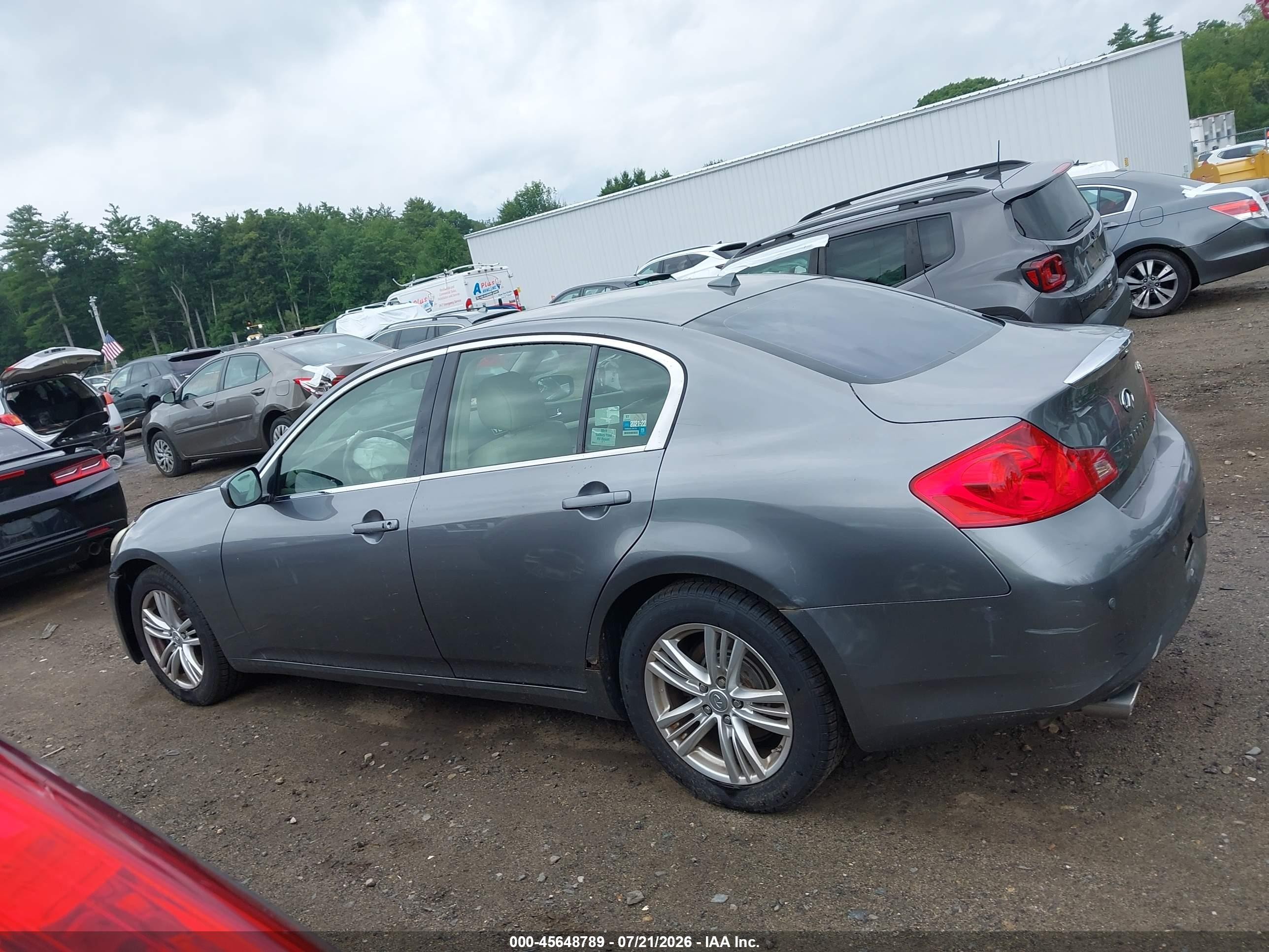 2013 Infiniti G37x   Серый vin: JN1CV6AR4DM358329