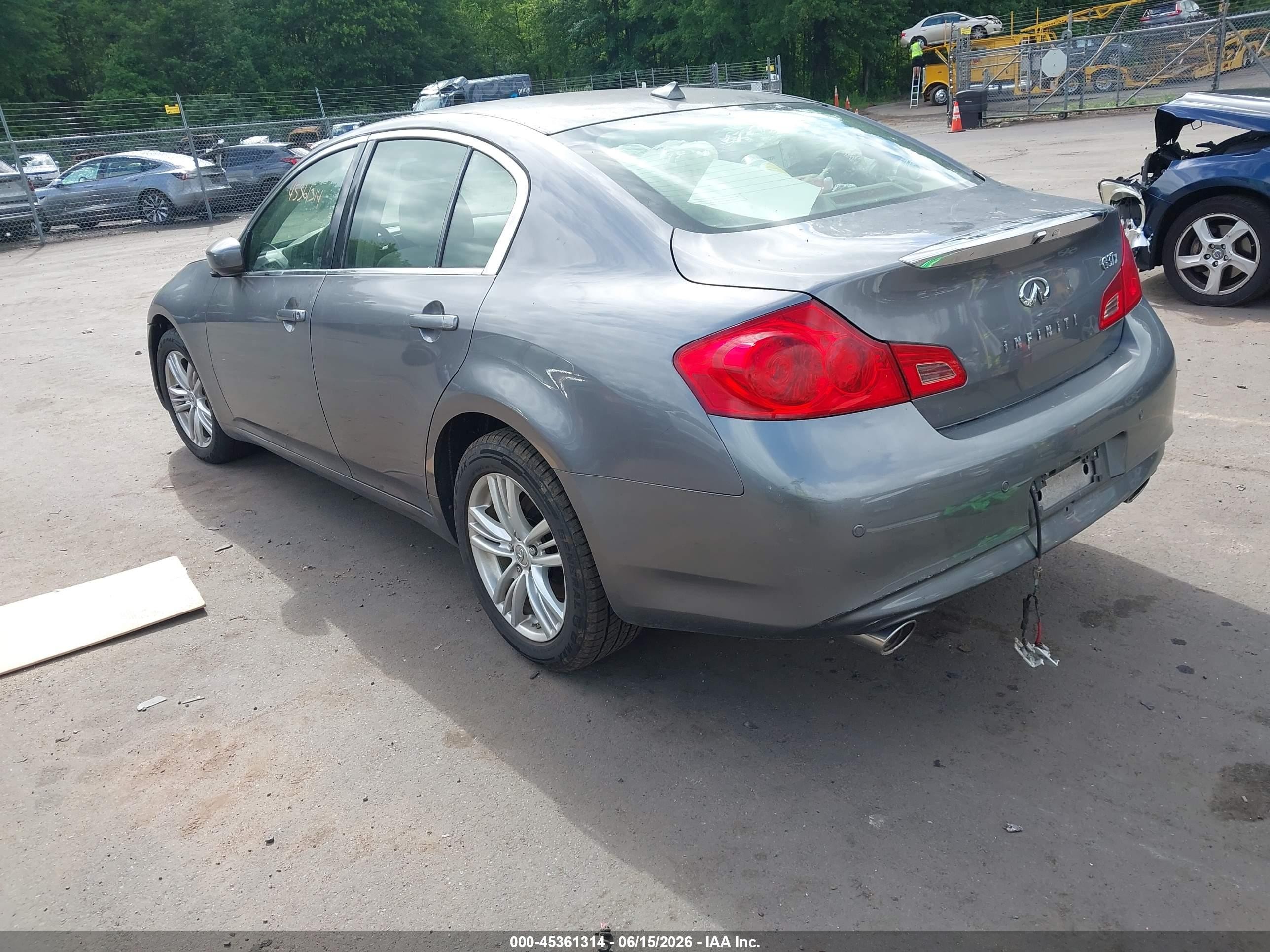 2013 Infiniti G37x   Gray vin: JN1CV6AR4DM359237