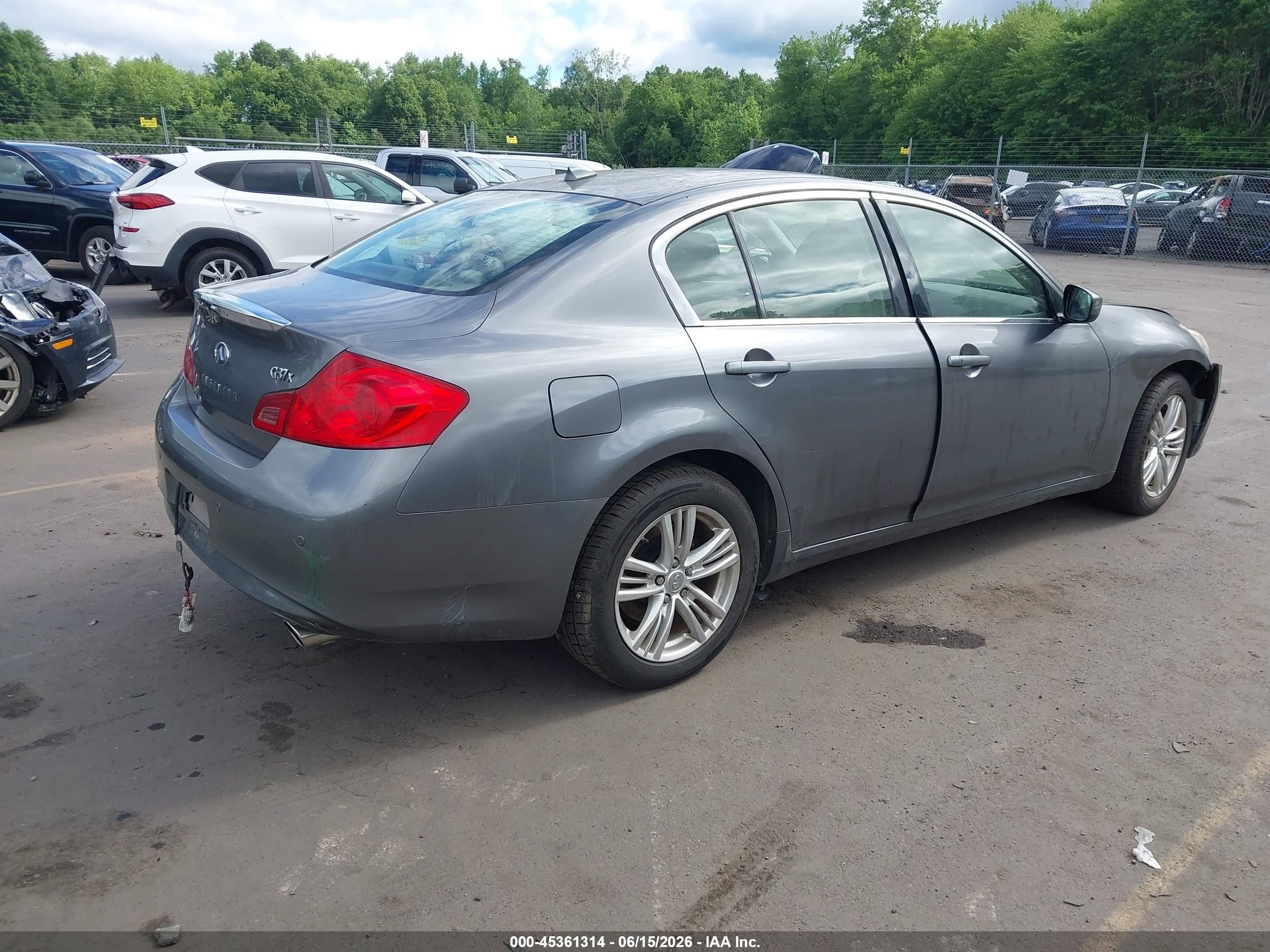 2013 Infiniti G37x   Gray vin: JN1CV6AR4DM359237
