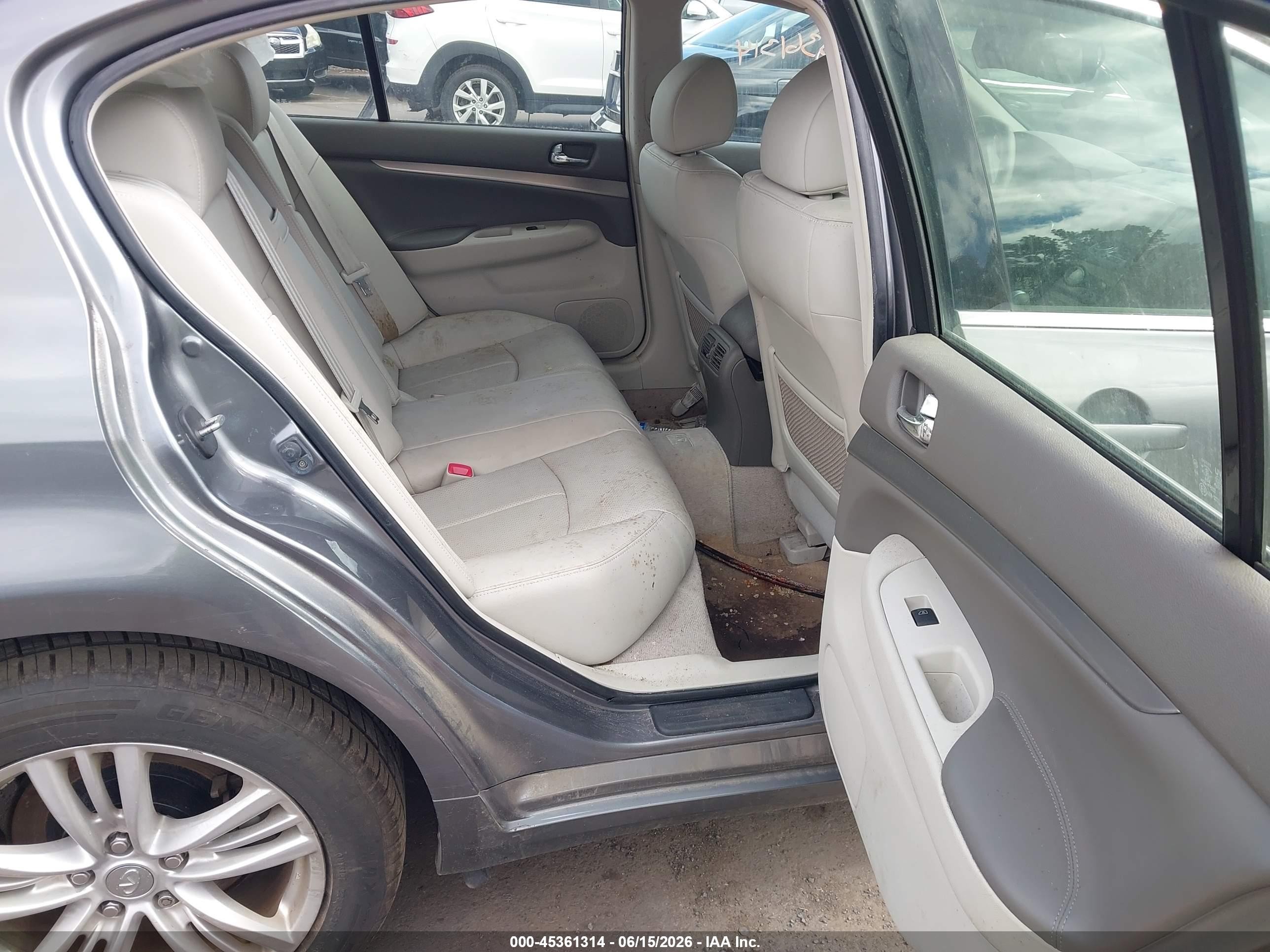 2013 Infiniti G37x   Gray vin: JN1CV6AR4DM359237