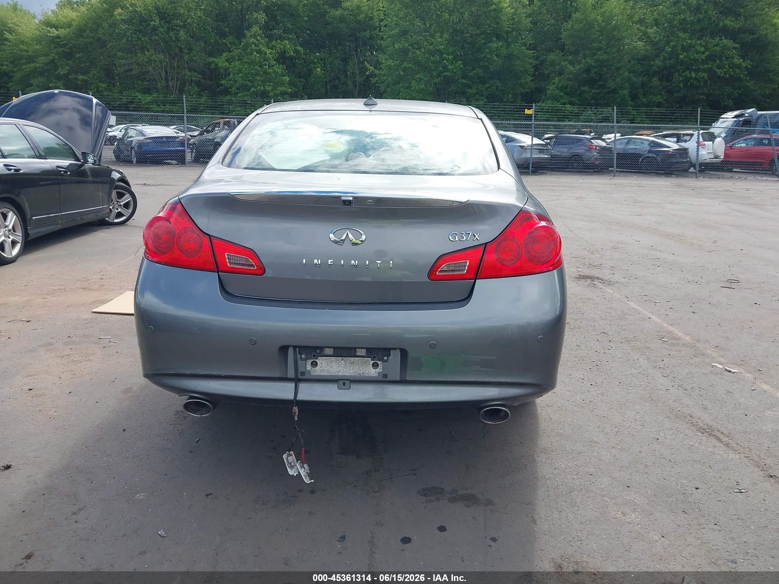 2013 Infiniti G37x   Gray vin: JN1CV6AR4DM359237