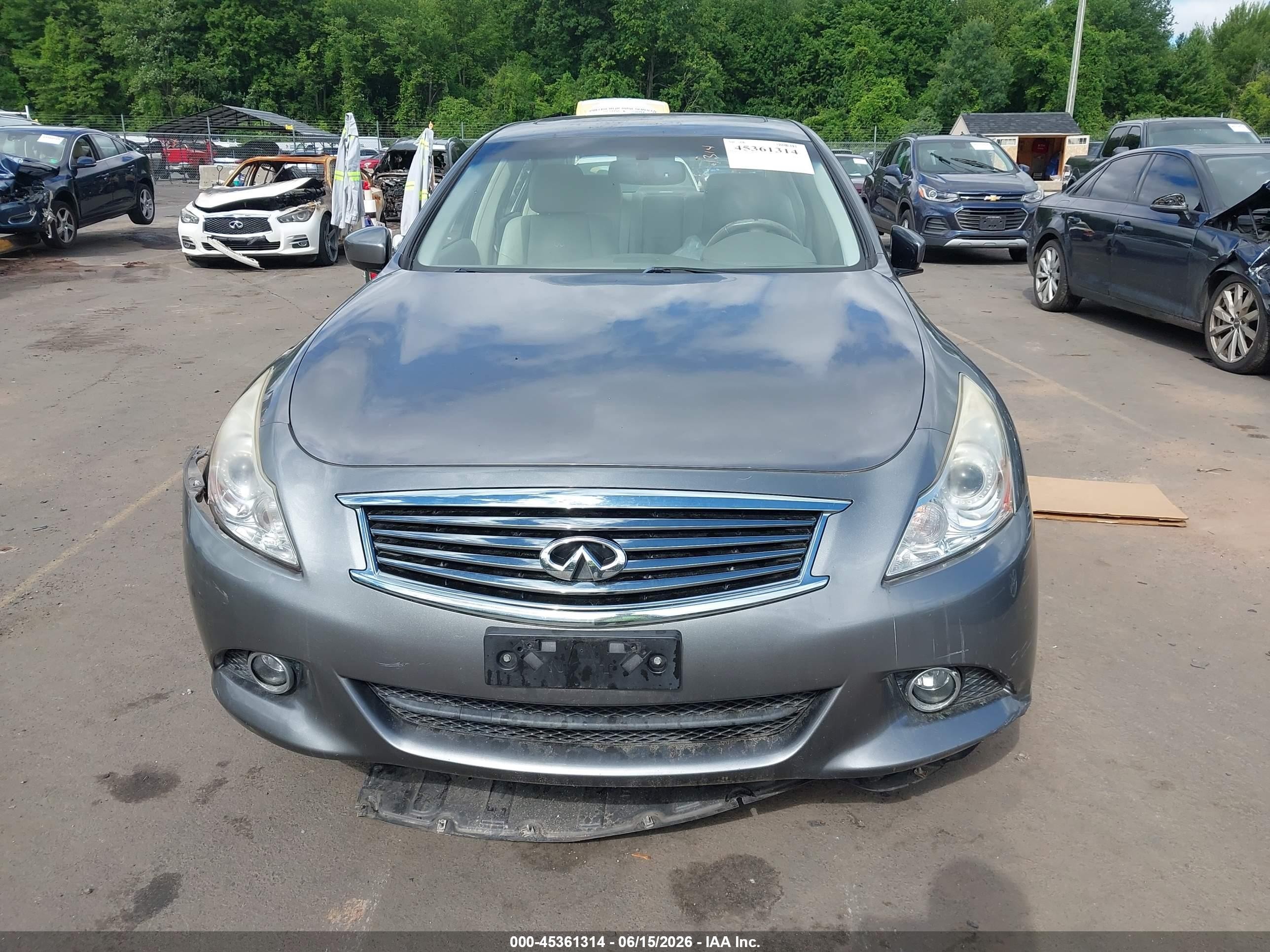 2013 Infiniti G37x   Gray vin: JN1CV6AR4DM359237